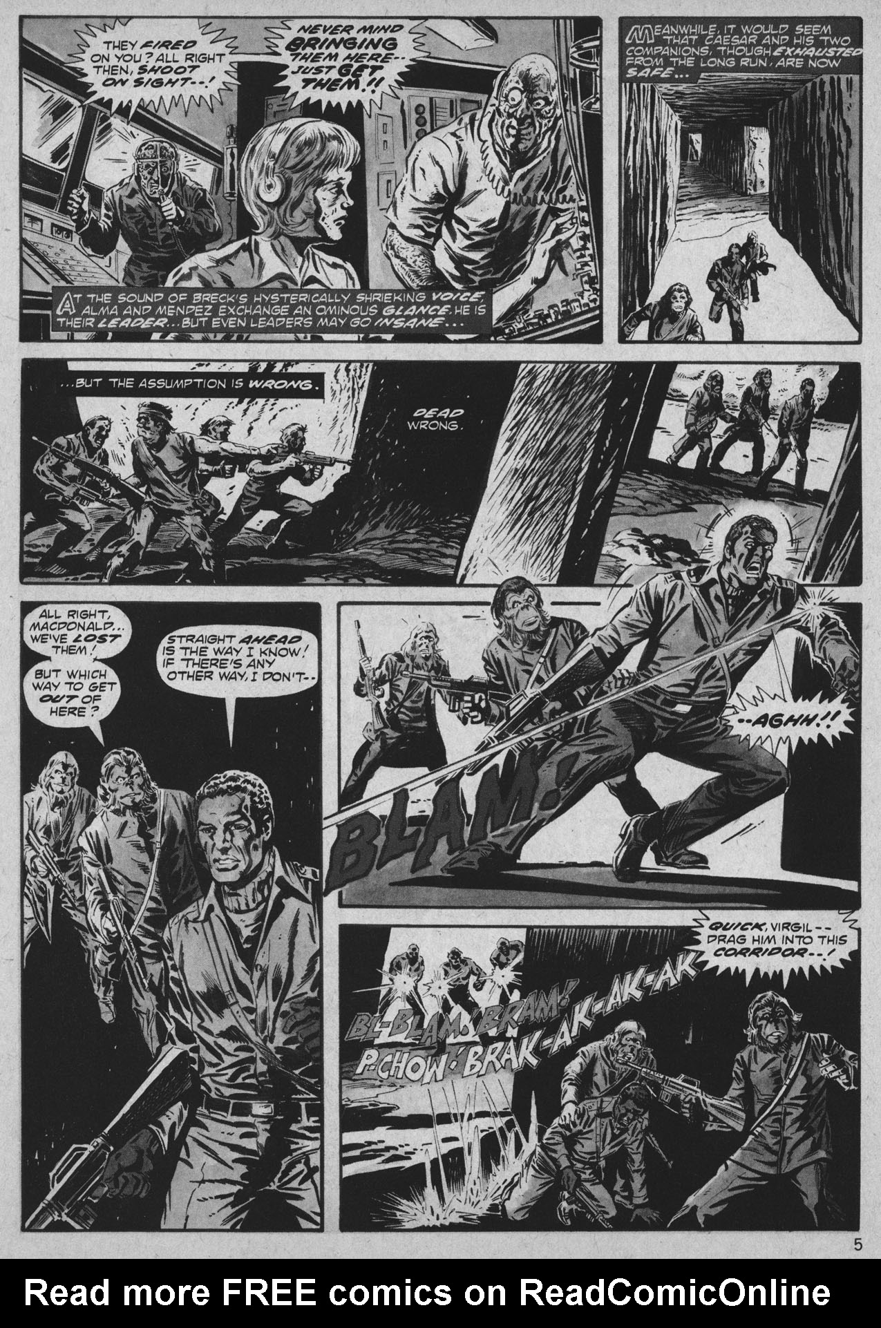 Read online Planet of the Apes comic -  Issue #25 - 5