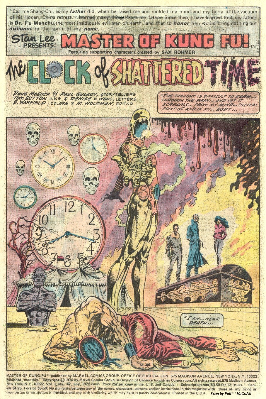 Read online Master of Kung Fu (1974) comic -  Issue #42 - 2