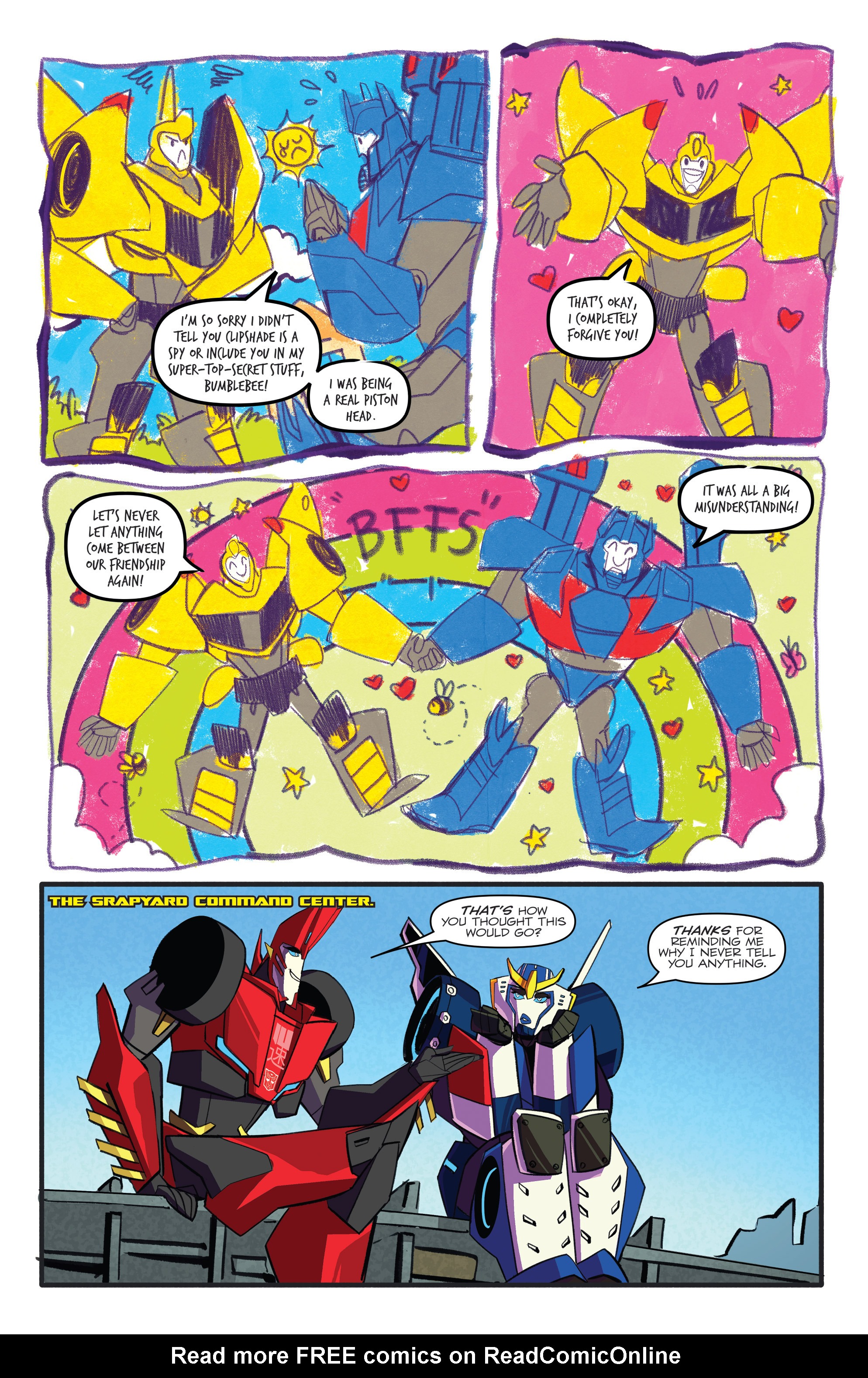 Read online Transformers: Robots In Disguise (2015) comic -  Issue #4 - 5