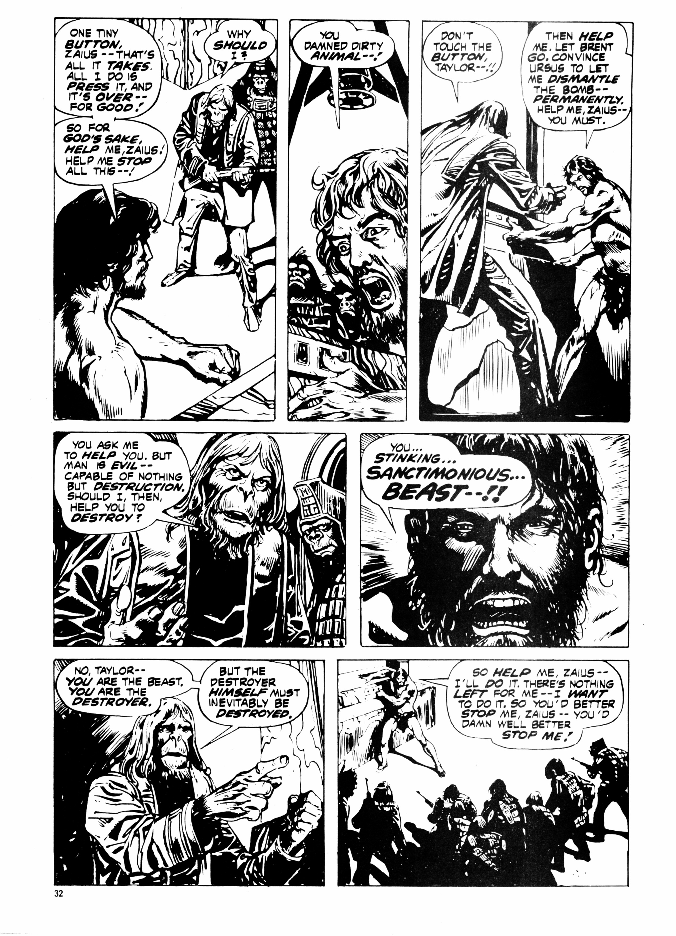 Read online Planet of the Apes (1974) comic -  Issue #123 - 33