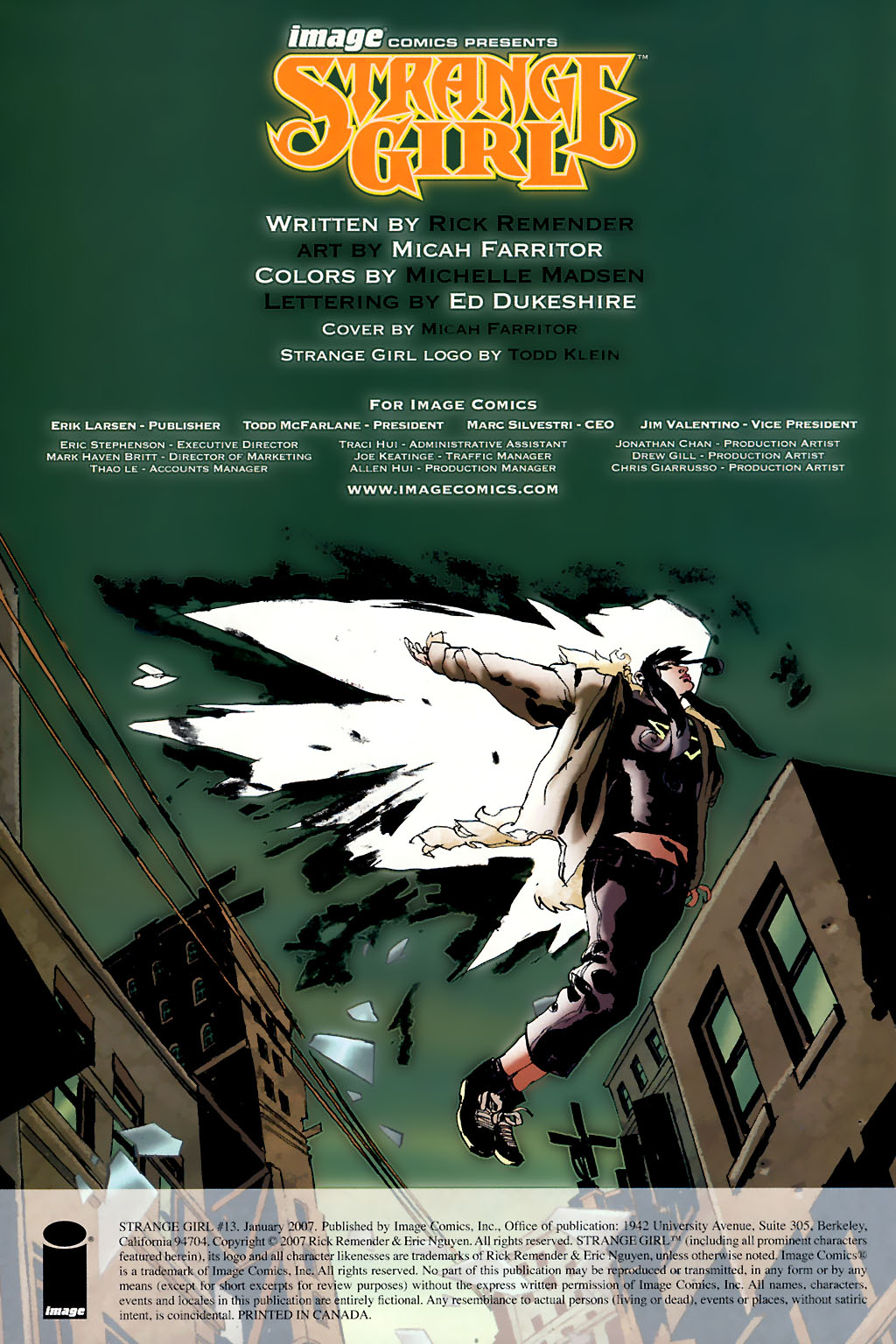 Read online Strange Girl comic -  Issue #13 - 2