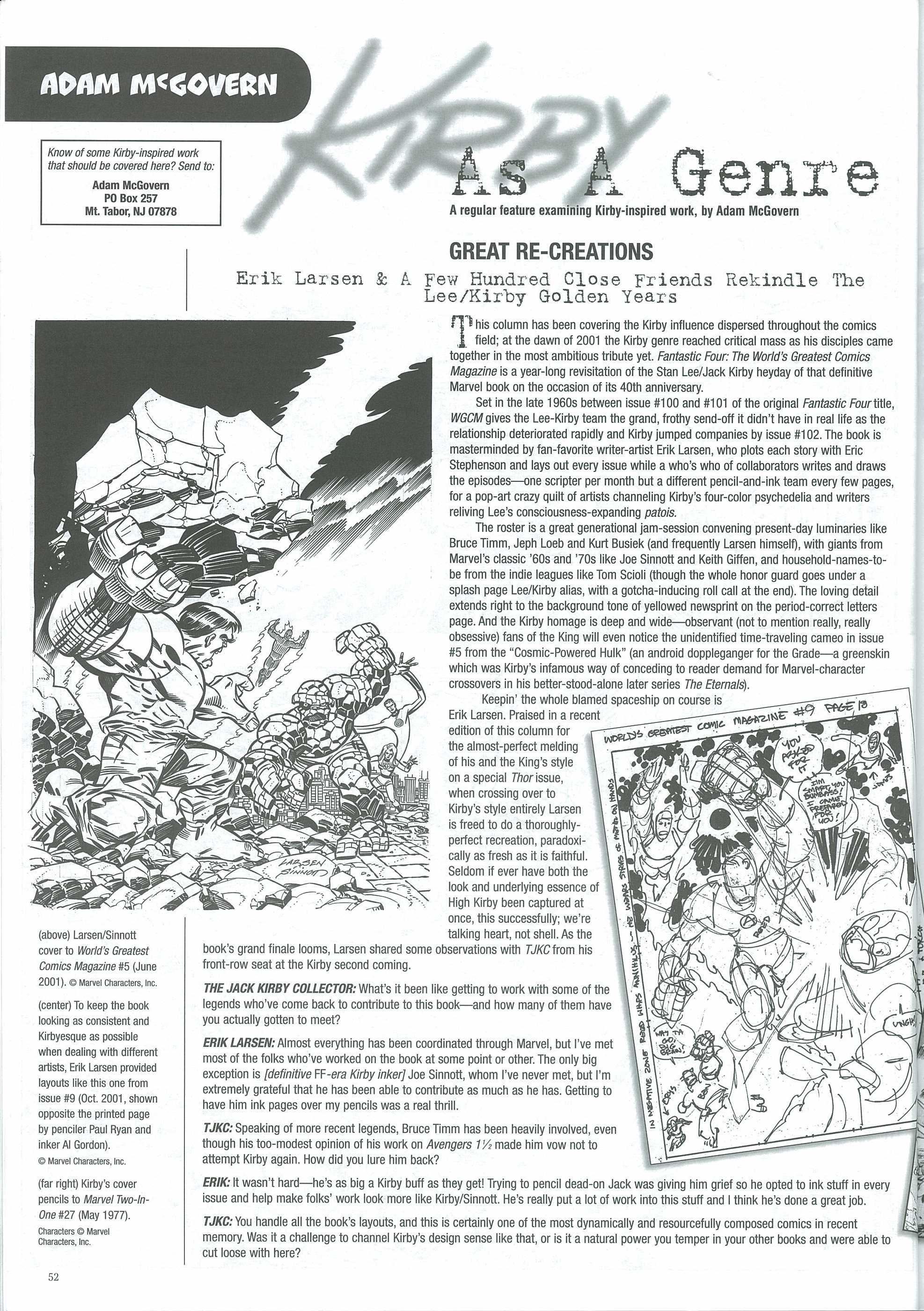 Read online The Jack Kirby Collector comic -  Issue #33 - 54