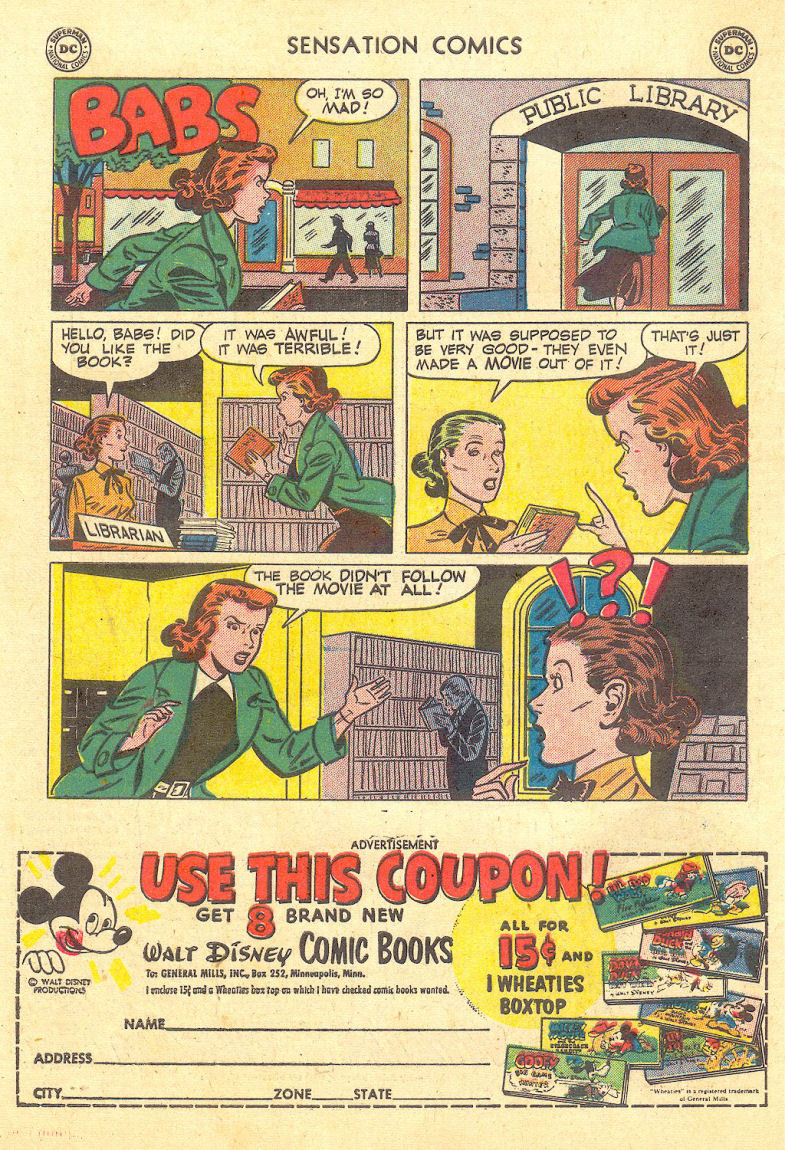 Read online Sensation (Mystery) Comics comic -  Issue #105 - 50