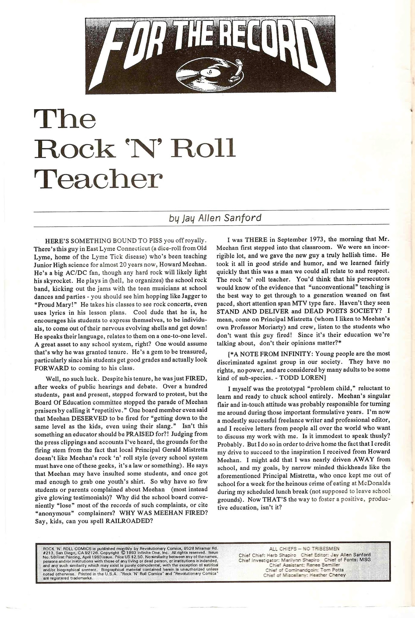 Read online Rock N' Roll Comics comic -  Issue #58 - 2