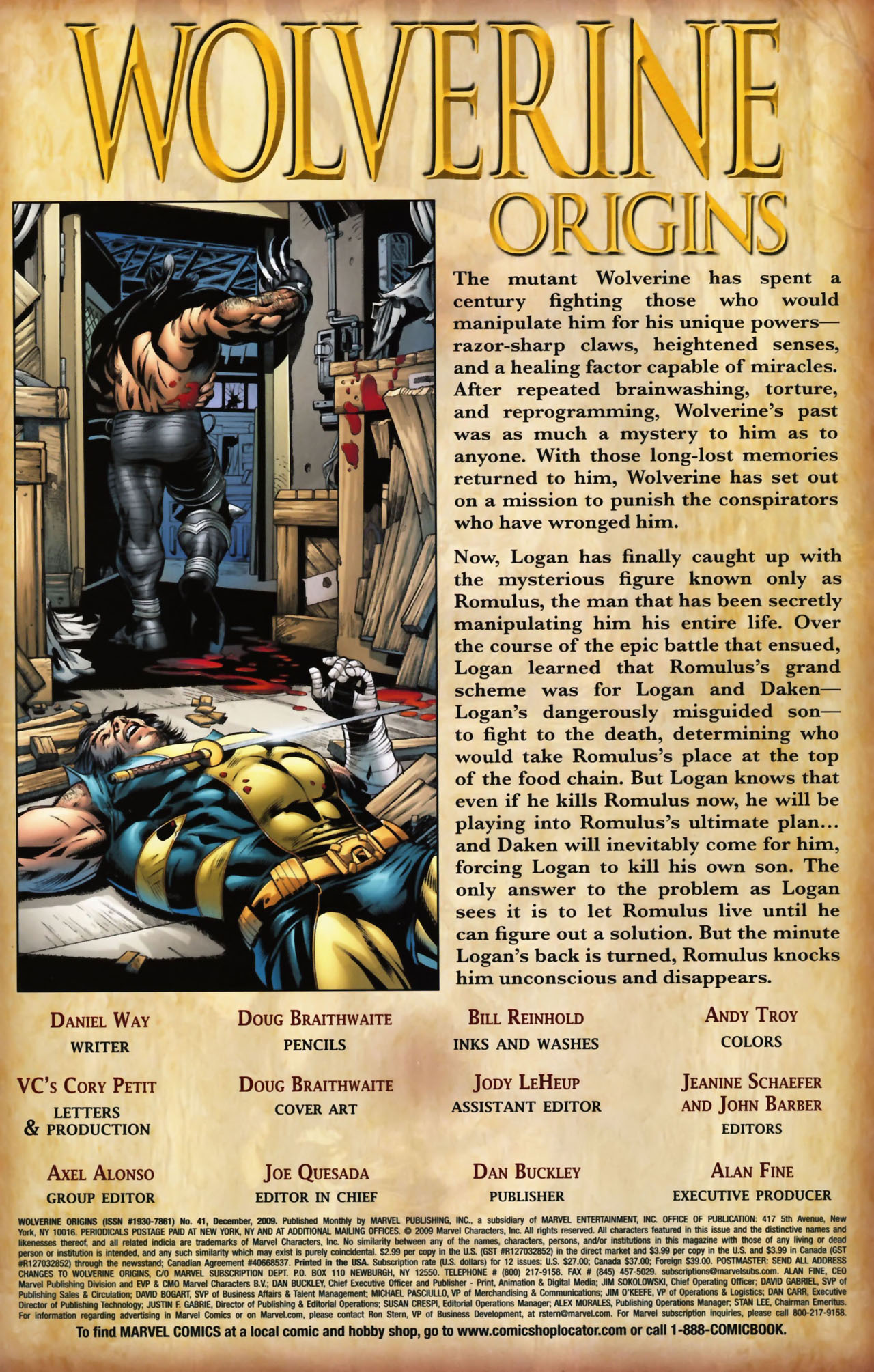 Read online Wolverine: Origins comic -  Issue #41 - 2