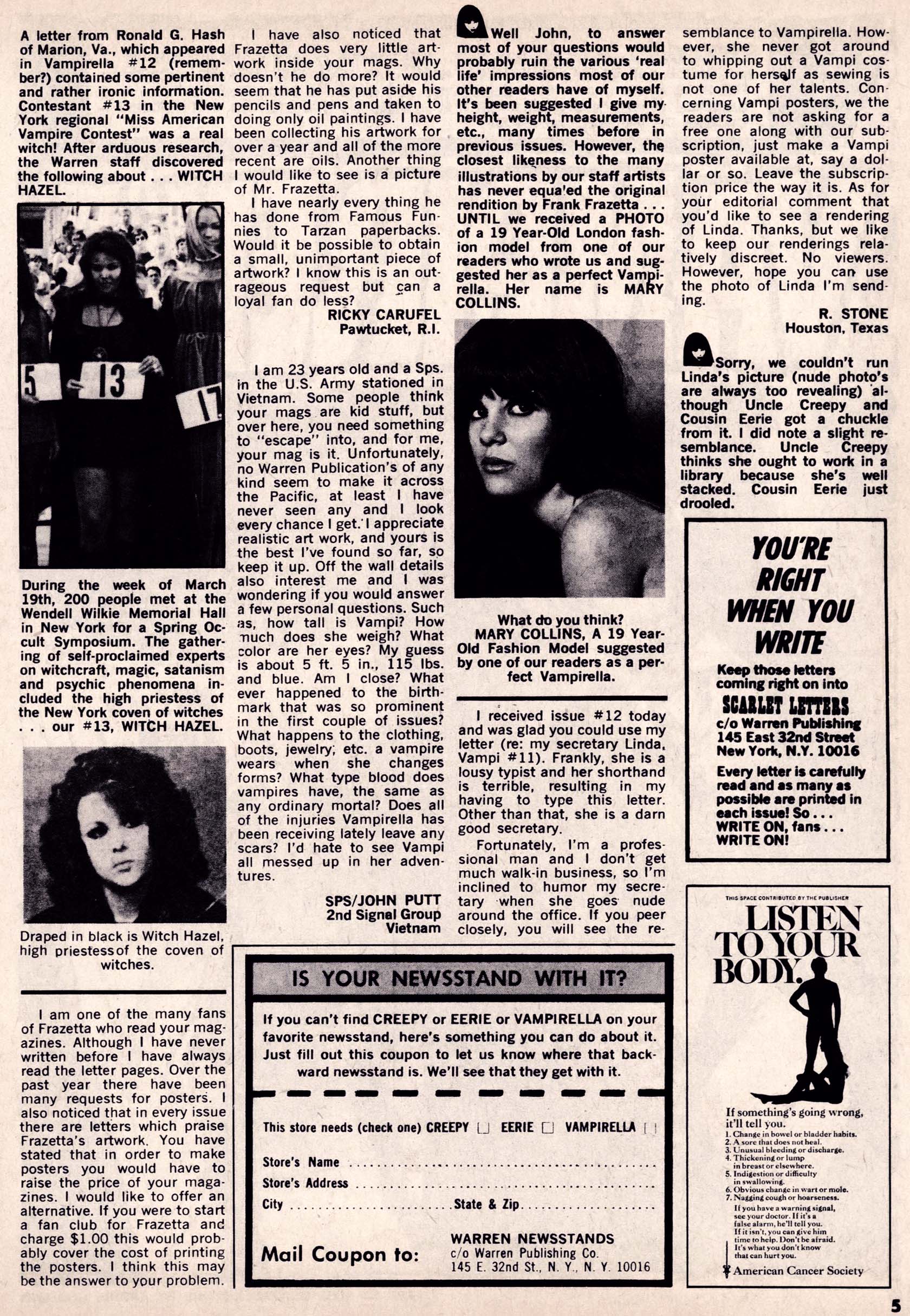 Read online Vampirella (1969) comic -  Issue #13 - 5