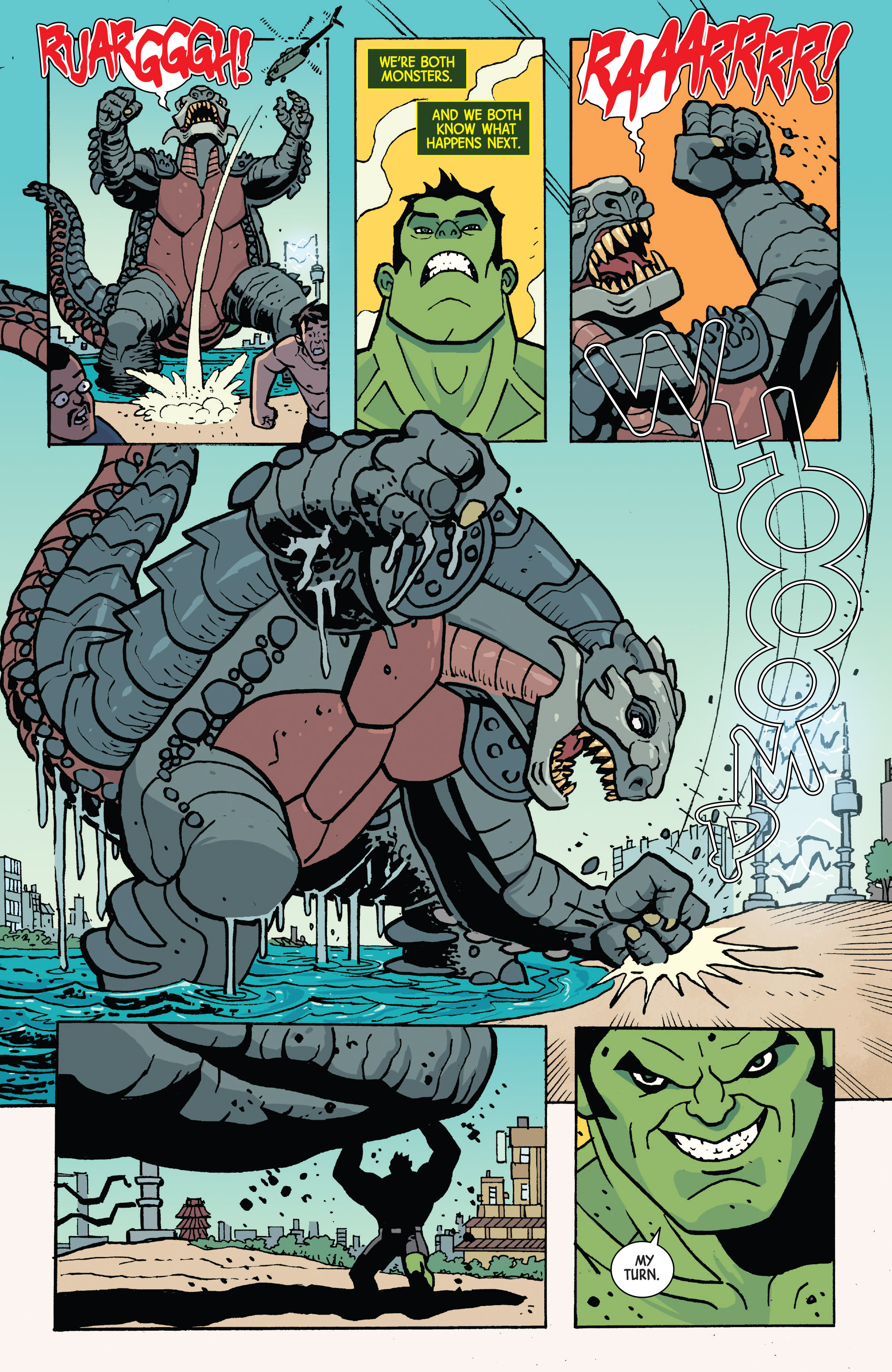 Read online Totally Awesome Hulk comic -  Issue #1.MU - 9