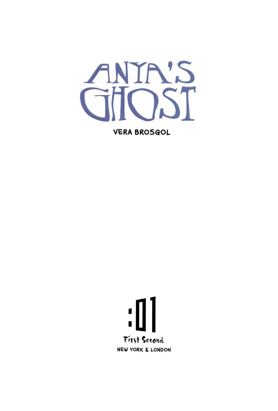 Anya's Ghost issue 1 - Page 1