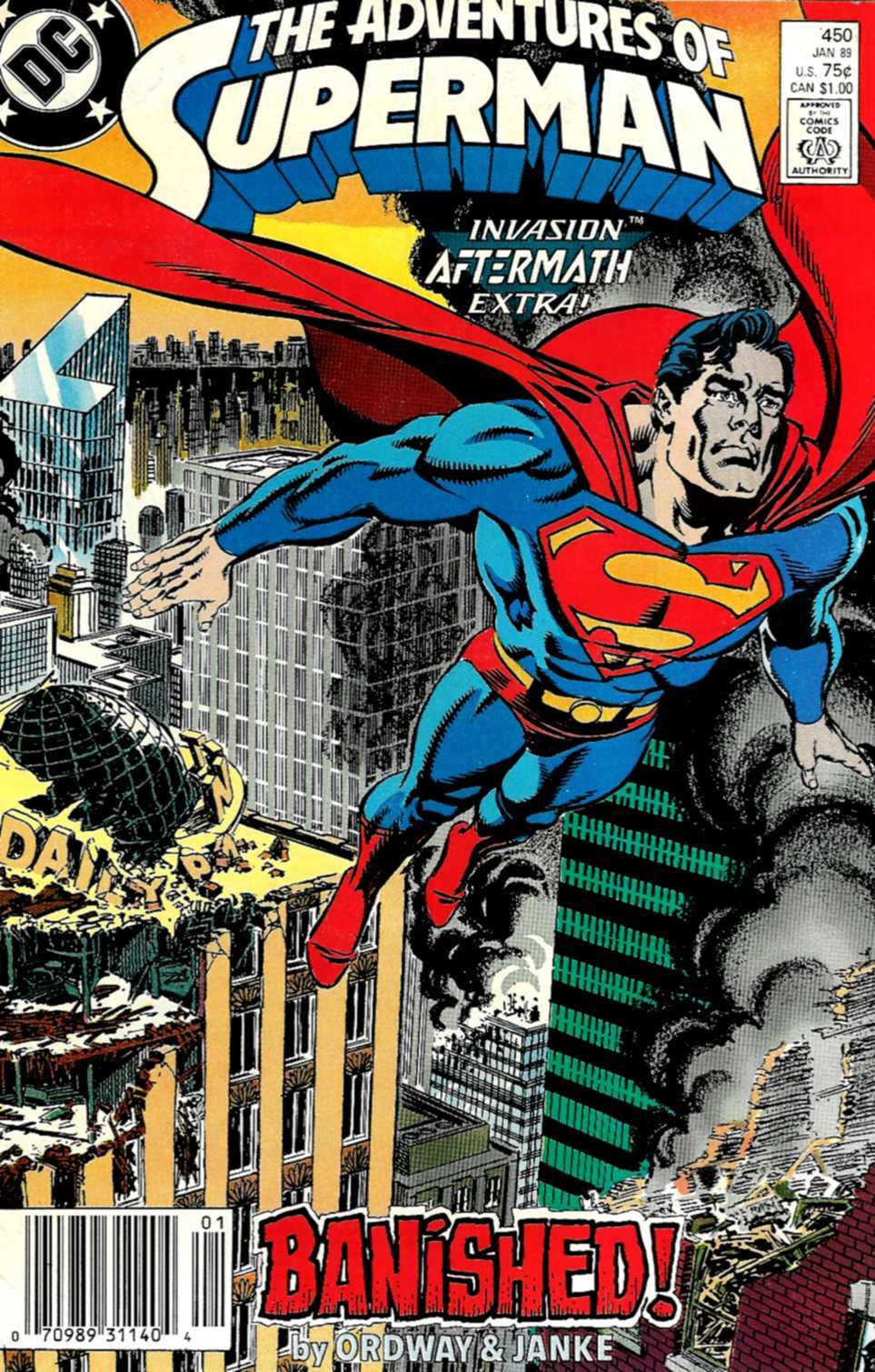 Read online Adventures of Superman (1987) comic -  Issue #450 - 1