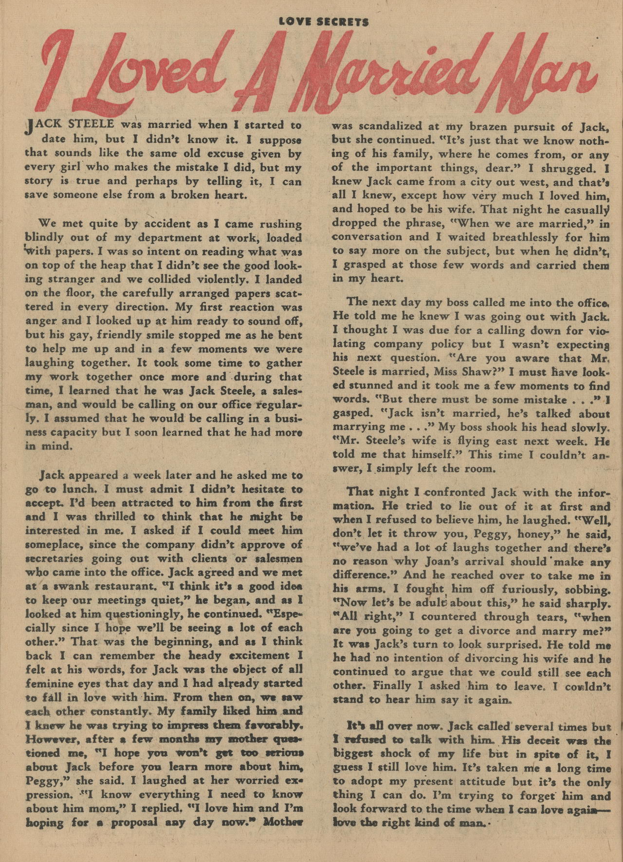Read online Love Secrets (1953) comic -  Issue #33 - 26