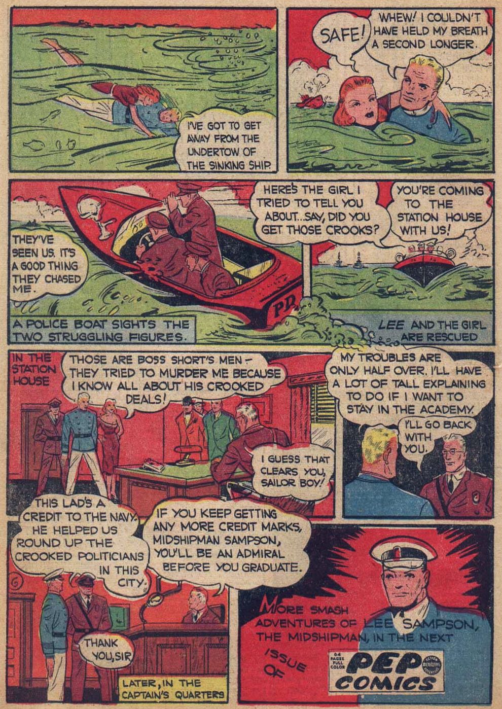 Read online Pep Comics comic -  Issue #6 - 48