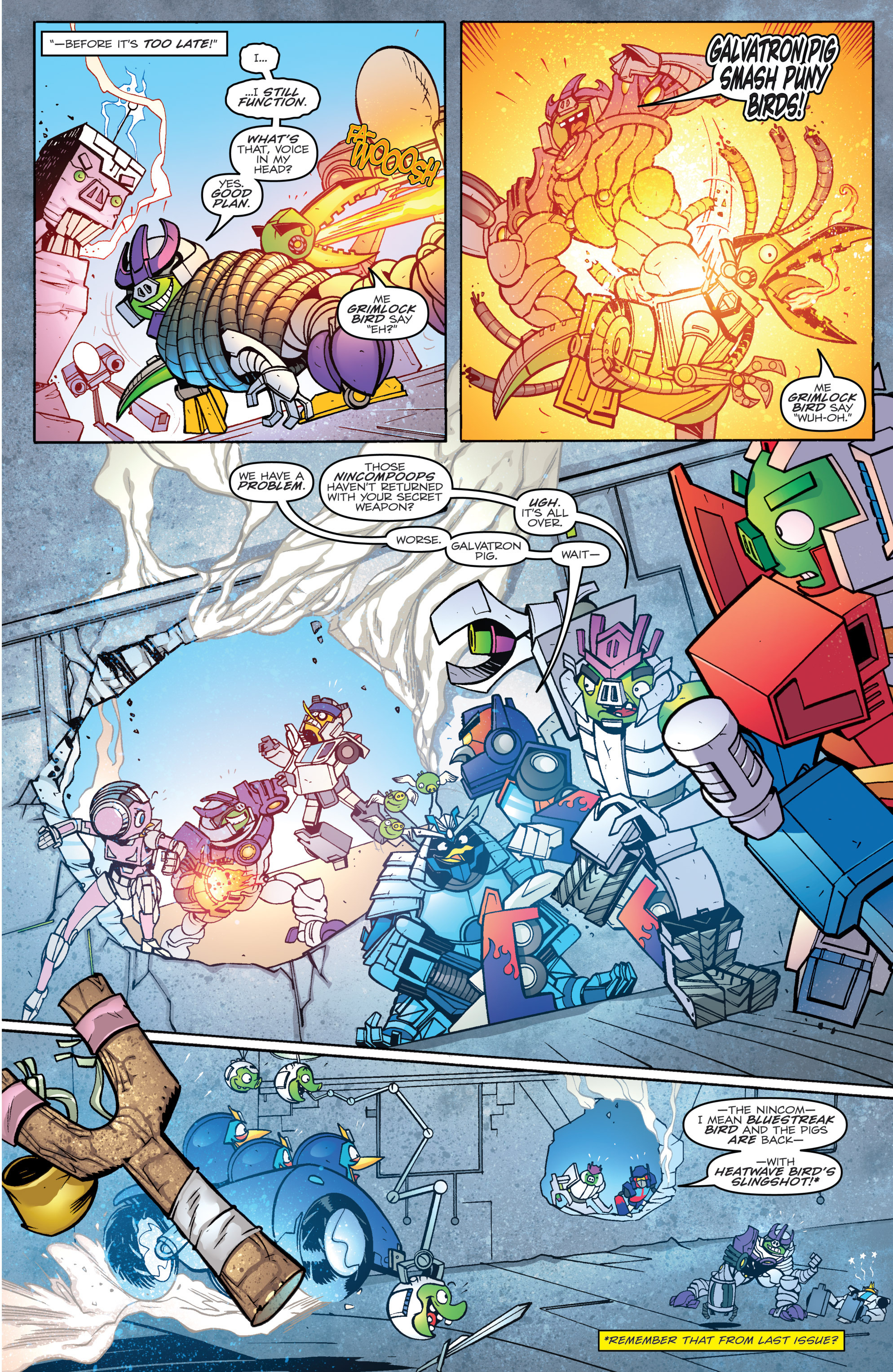 Read online Angry Birds Transformers comic -  Issue #4 - 13