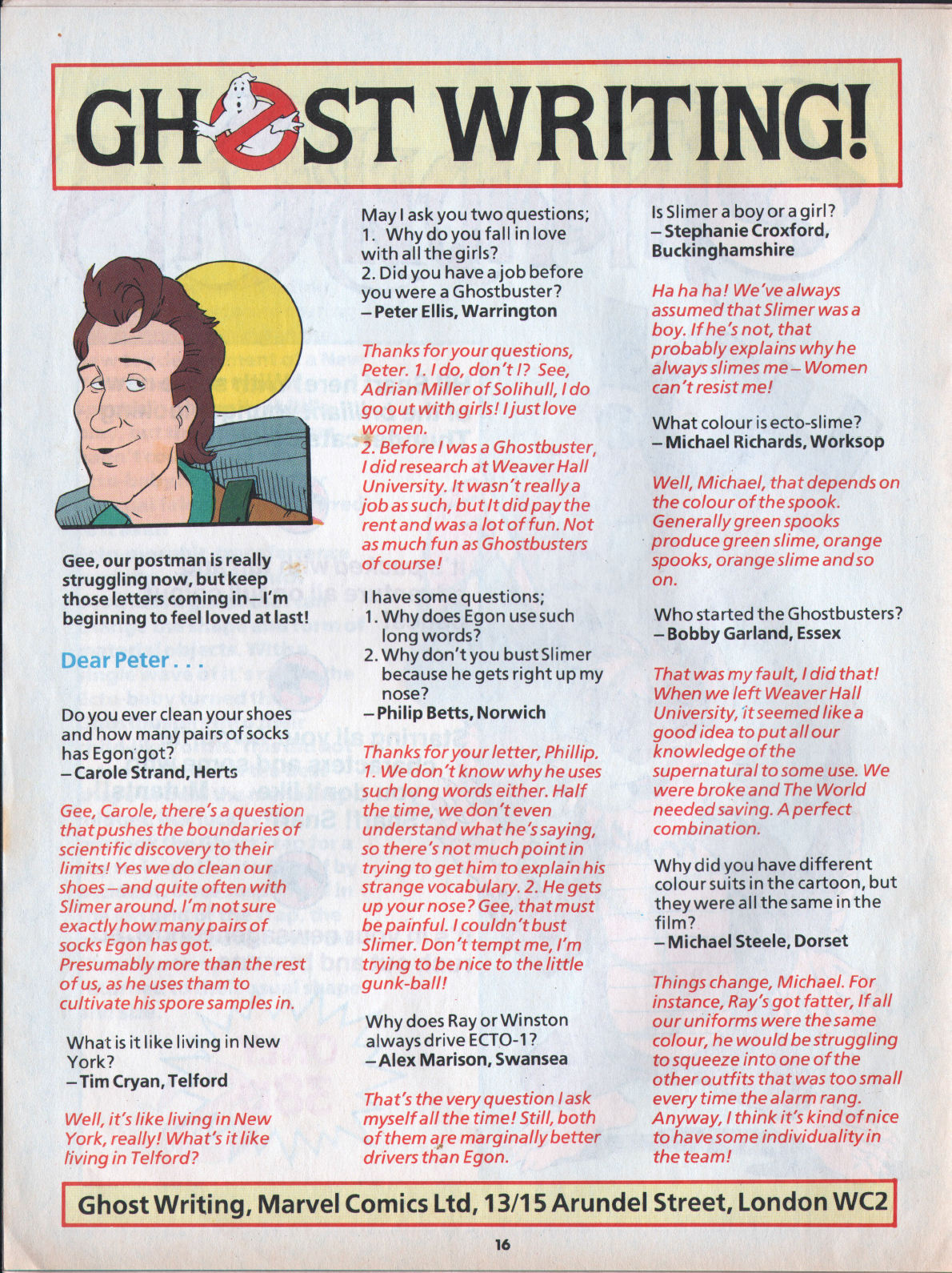 Read online The Real Ghostbusters comic -  Issue #36 - 16