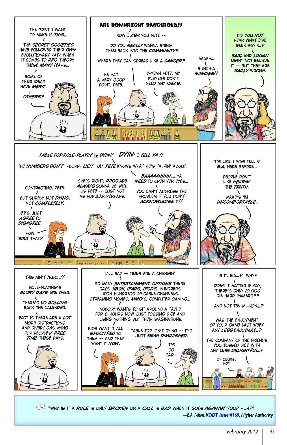 Read online Knights of the Dinner Table comic -  Issue #184 - 33