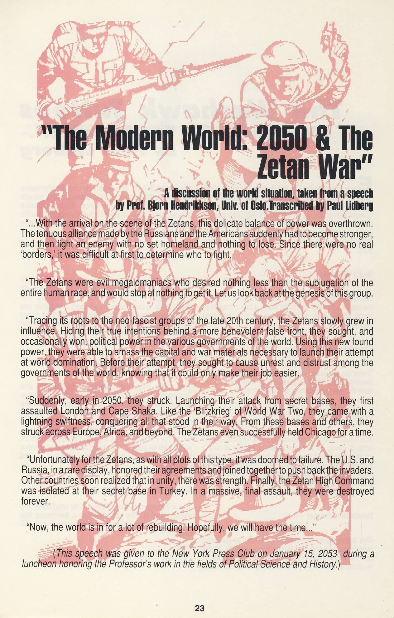 Read online Warhawks comic -  Issue #2 - 25