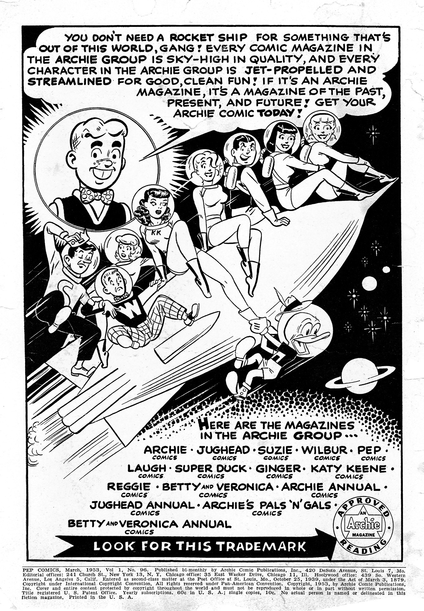 Read online Pep Comics comic -  Issue #96 - 2