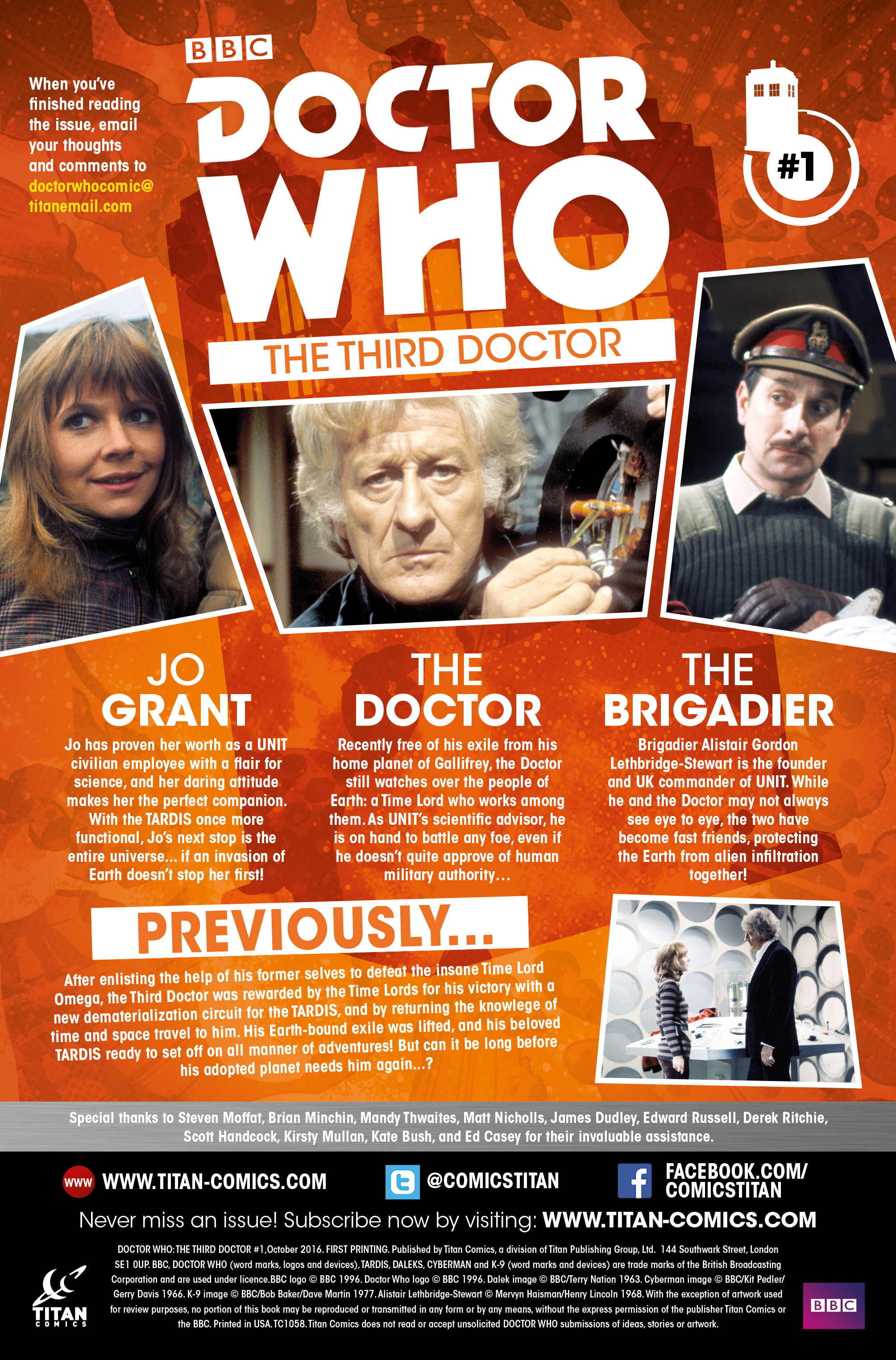 Read online Doctor Who: The Third Doctor comic -  Issue #1 - 6