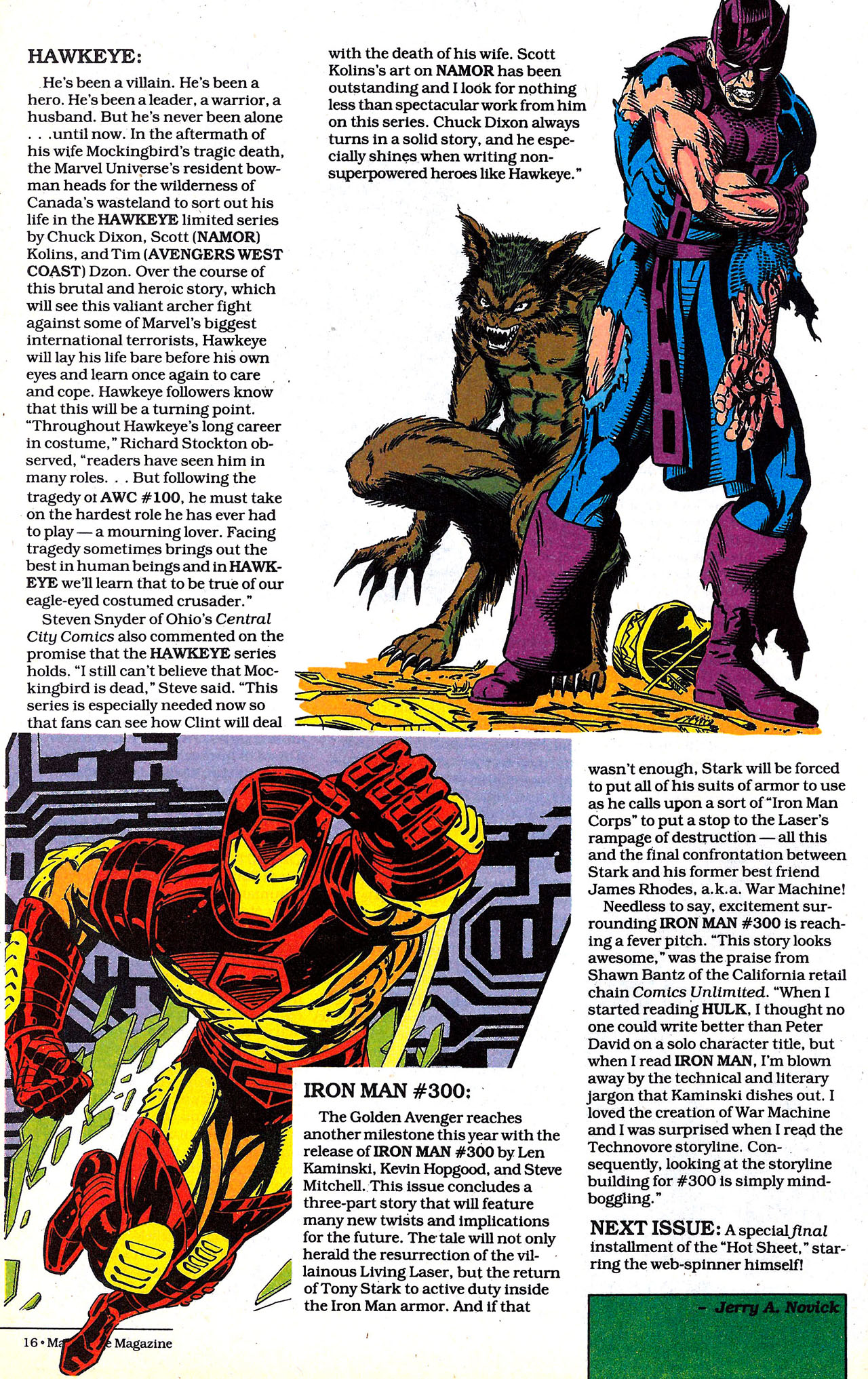 Read online Marvel Age comic -  Issue #131 - 18