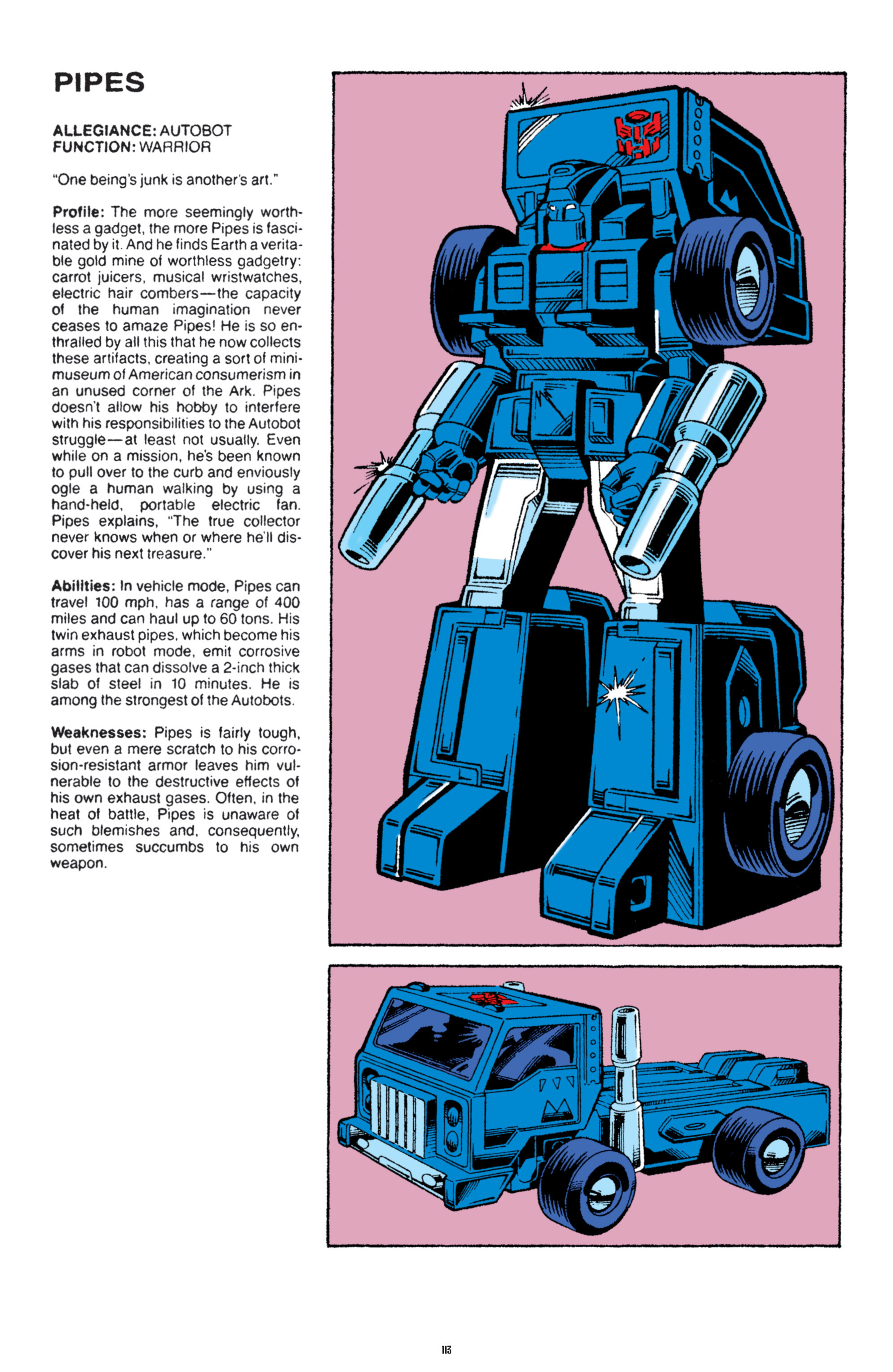 Read online The Transformers Classics comic -  Issue # TPB 8 - 112