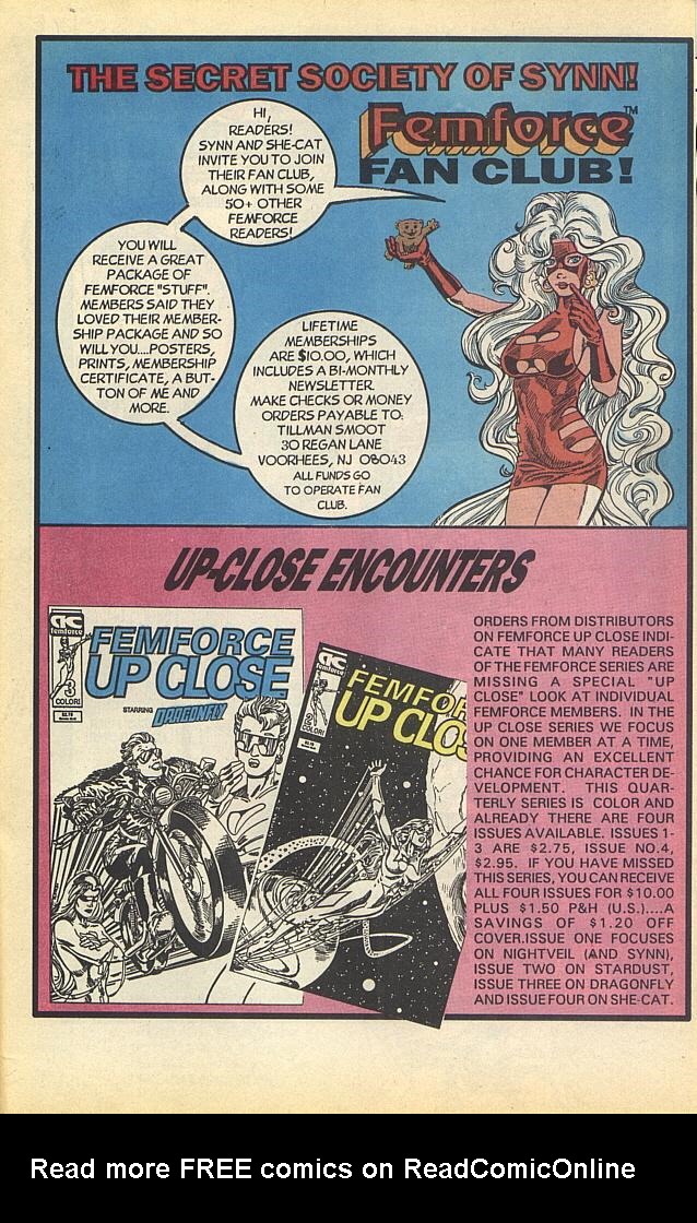 Read online Femforce comic -  Issue #59 - 33