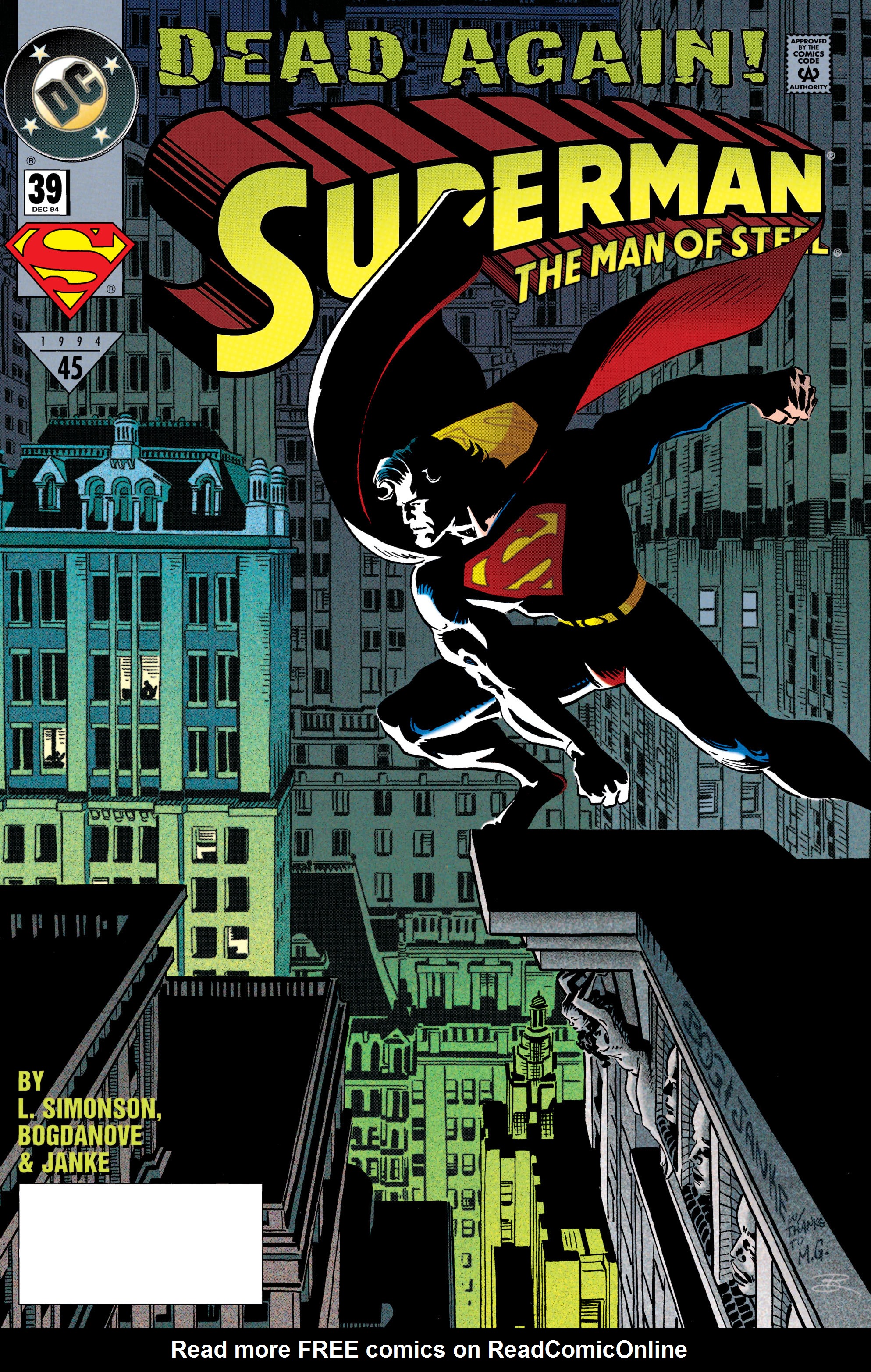 Read online Superman: The Man of Steel (1991) comic -  Issue #39 - 1