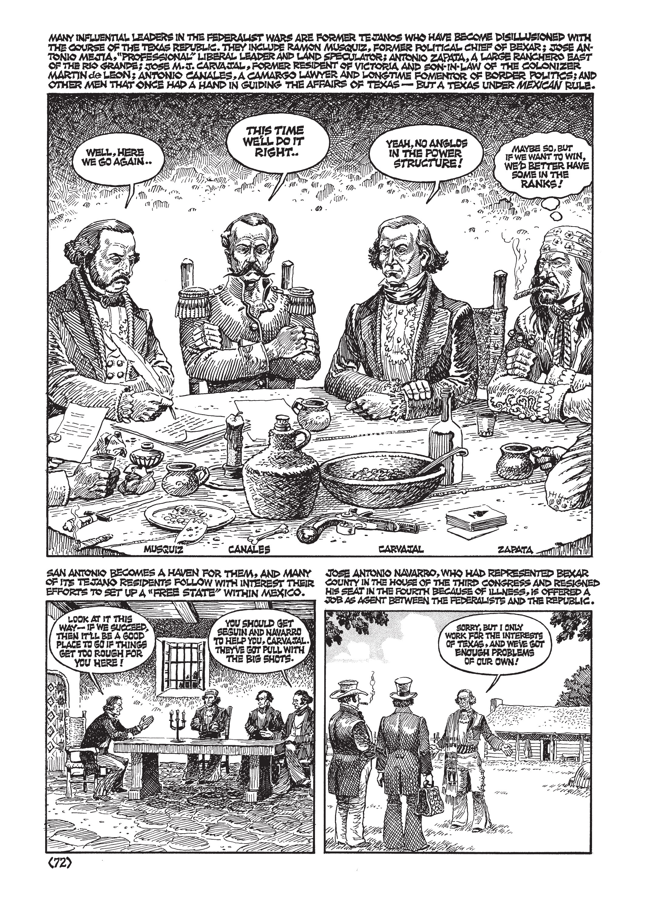 Read online Jack Jackson's American History: Los Tejanos and Lost Cause comic -  Issue # TPB (Part 1) - 75