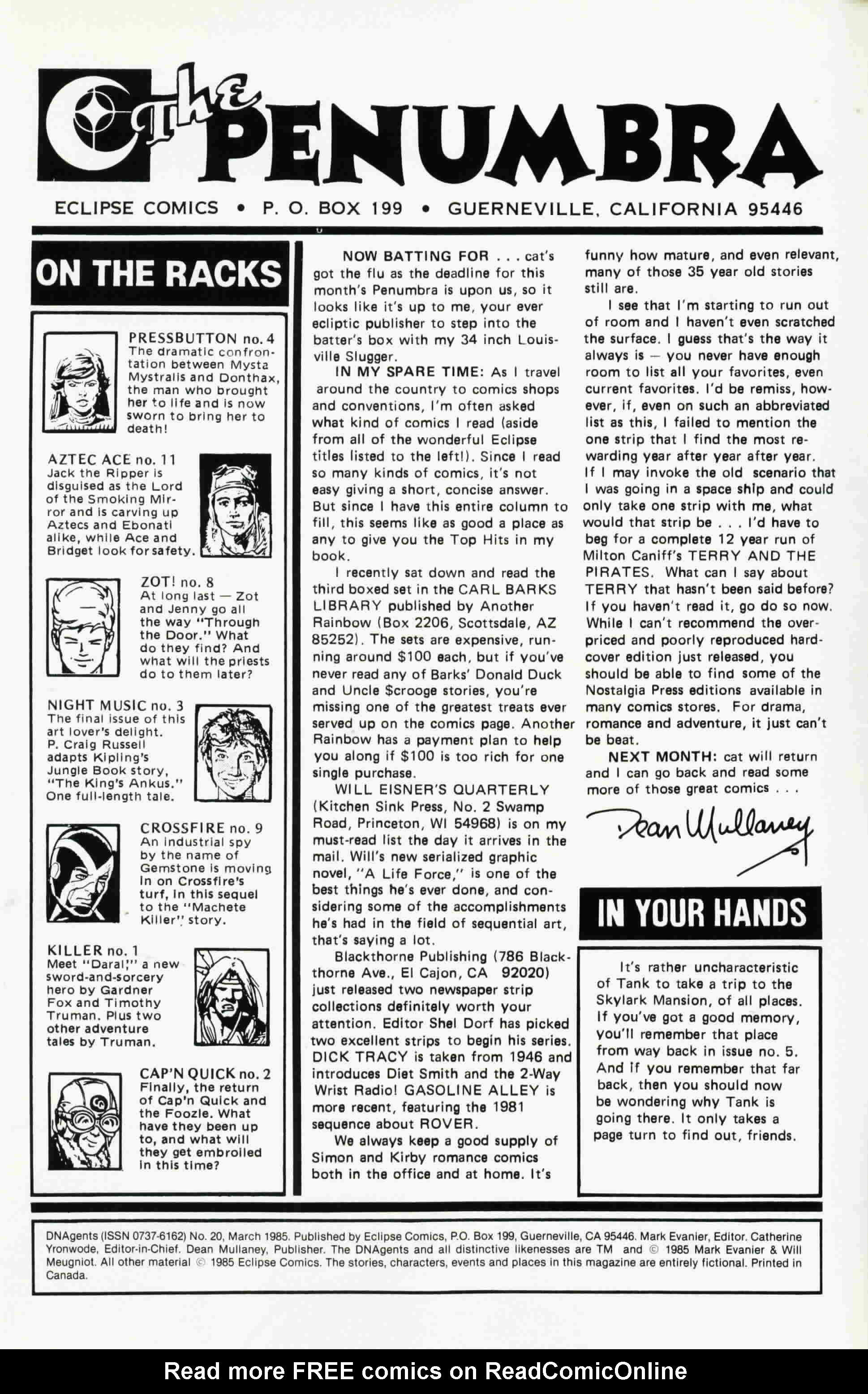 Read online DNAgents comic -  Issue #20 - 2