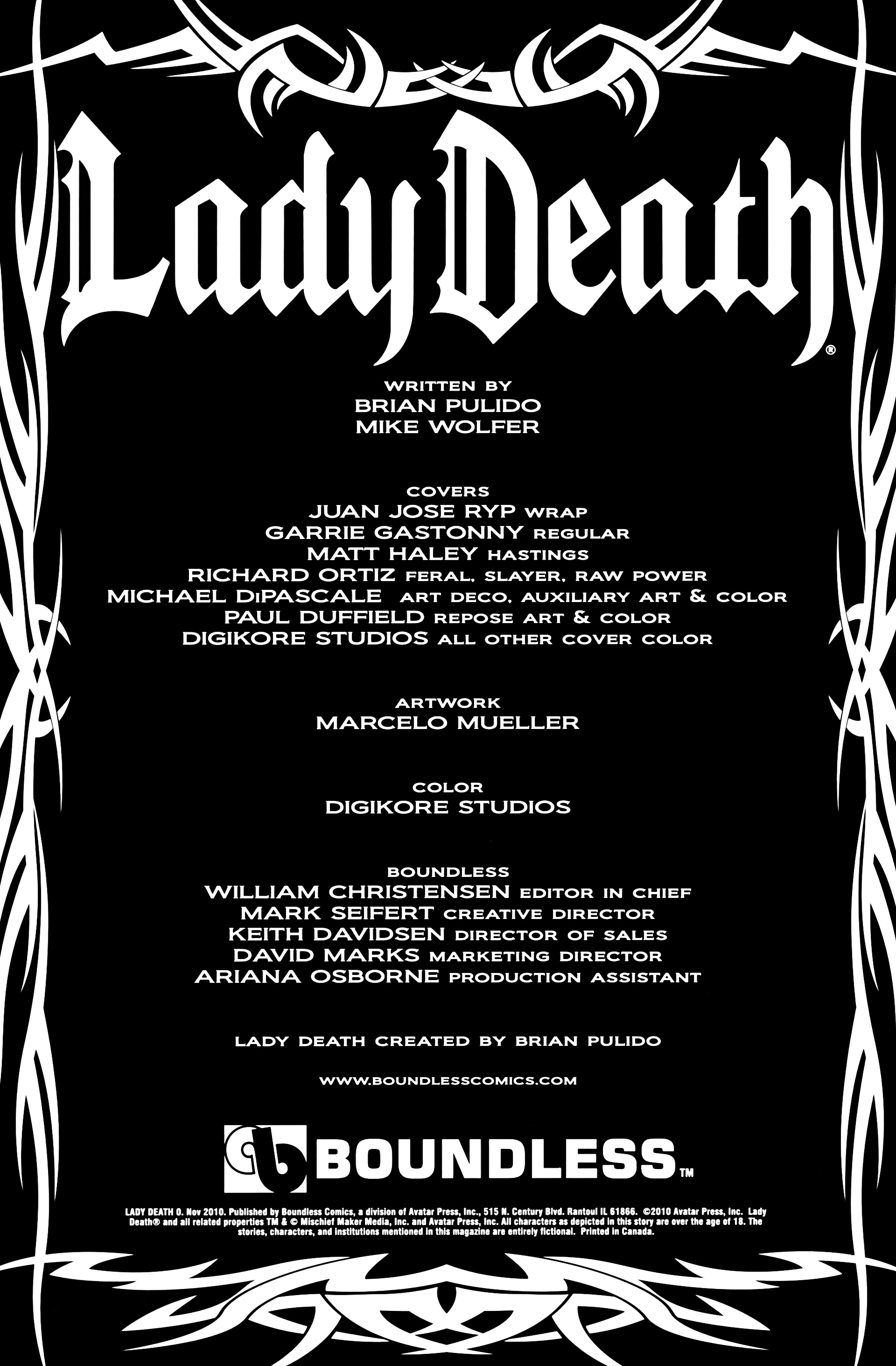 Read online Lady Death (2010) comic -  Issue #0 - 4