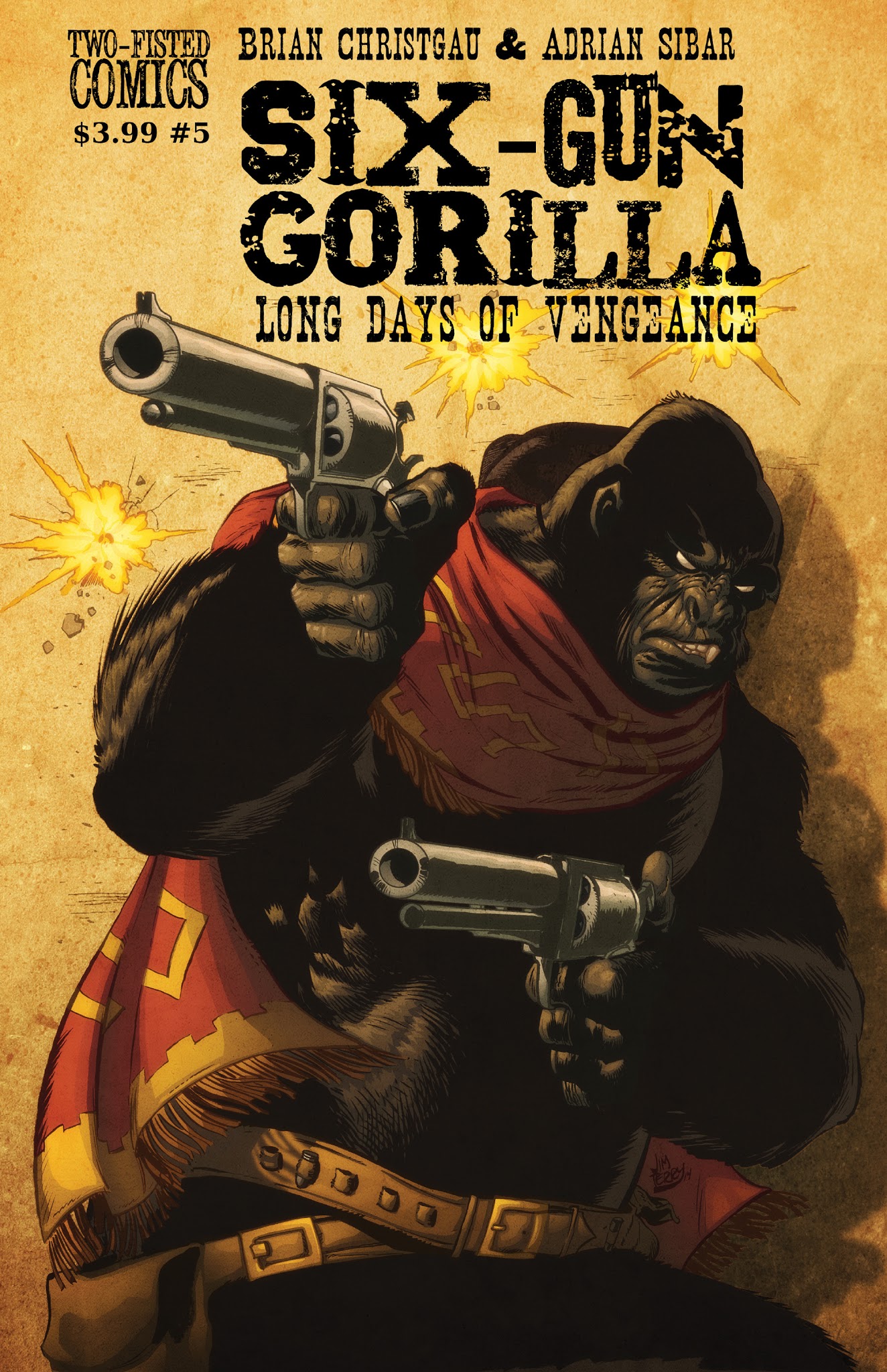 Read online Six-Gun Gorilla: Long Days of Vengeance comic -  Issue #5 - 1