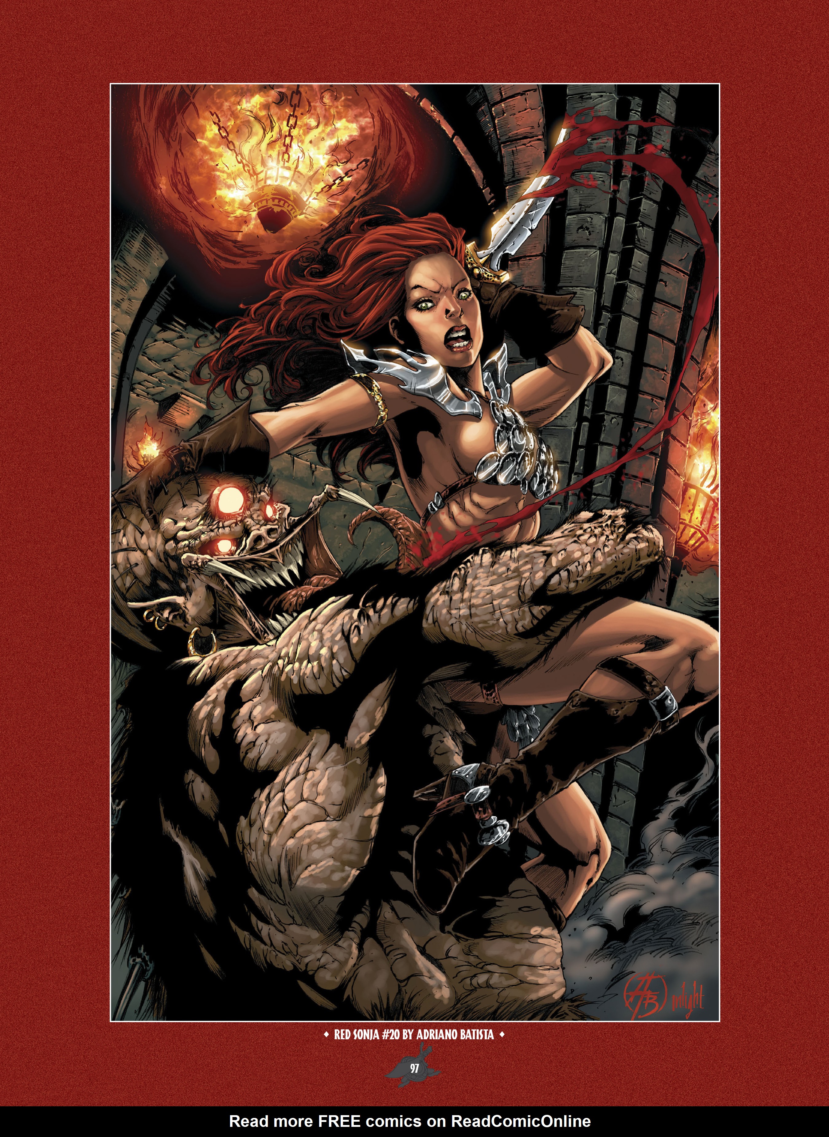 Read online The Art of Red Sonja comic -  Issue # TPB 1 (Part 1) - 96