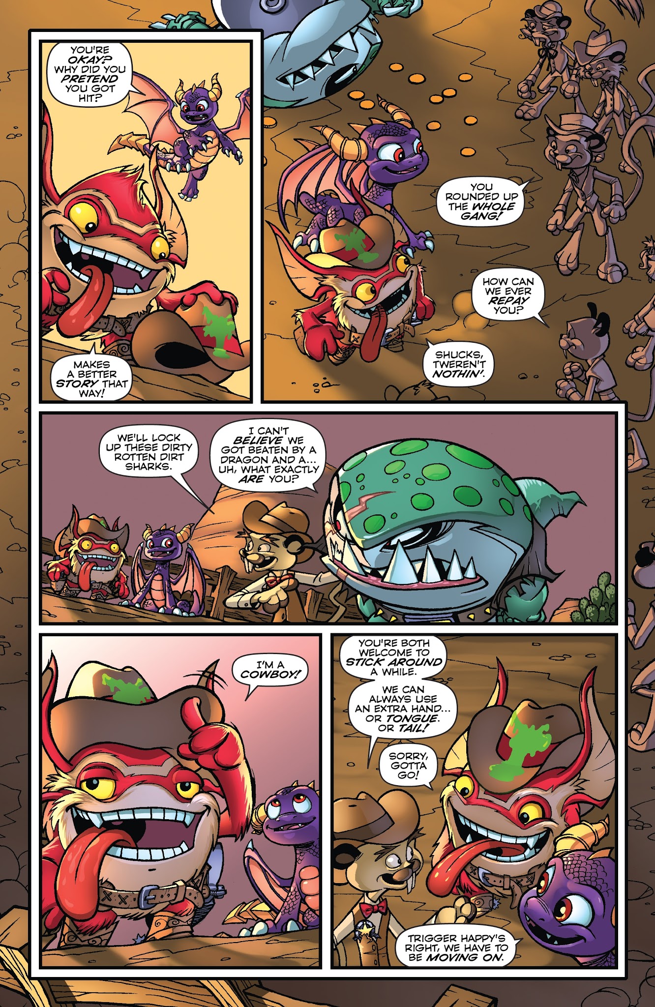 Read online Skylanders Quarterly-Spyro & Friends: Goldslinger comic -  Issue # Full - 17