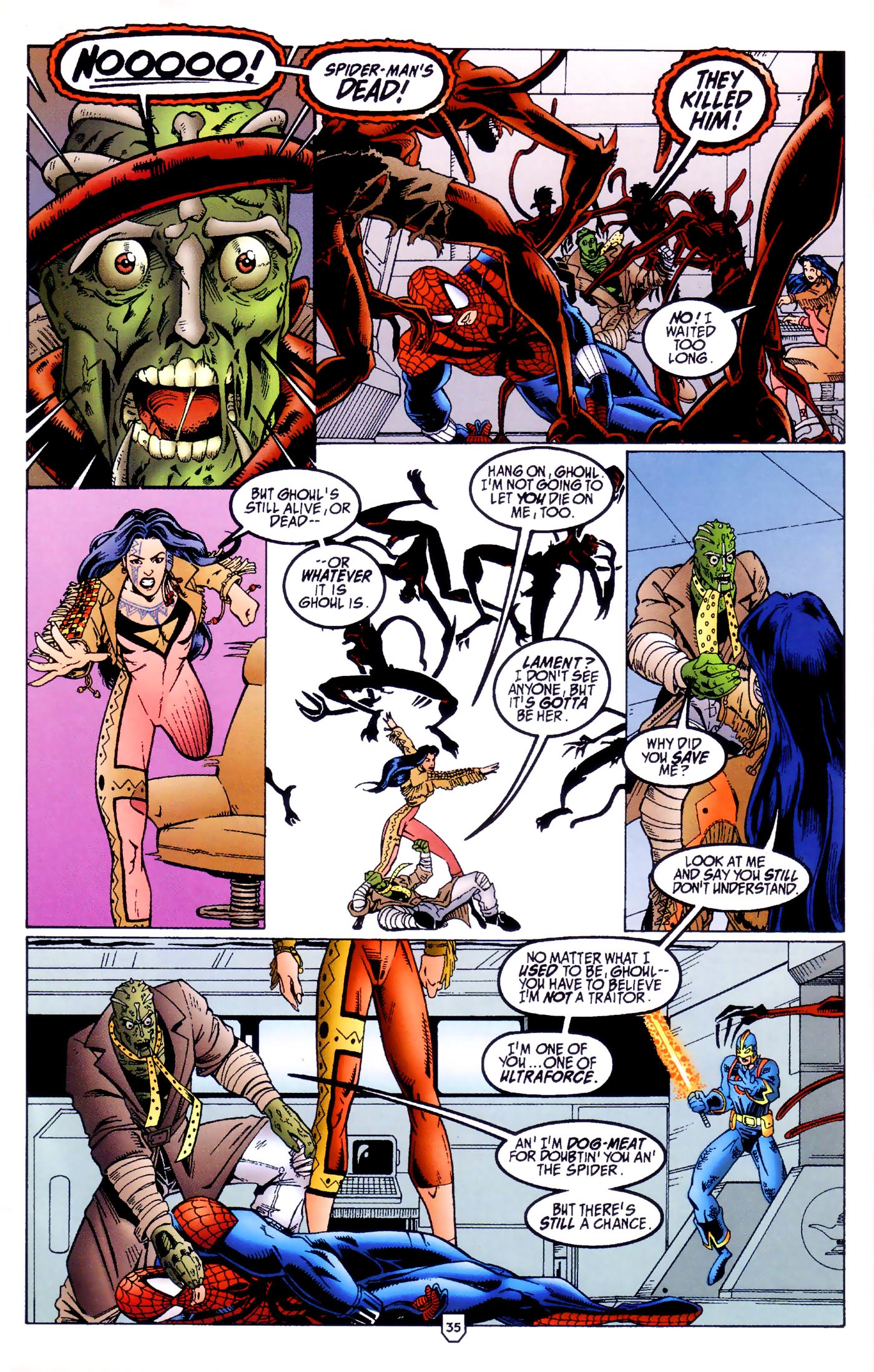 Read online UltraForce/Spider-Man comic -  Issue #1B - 36
