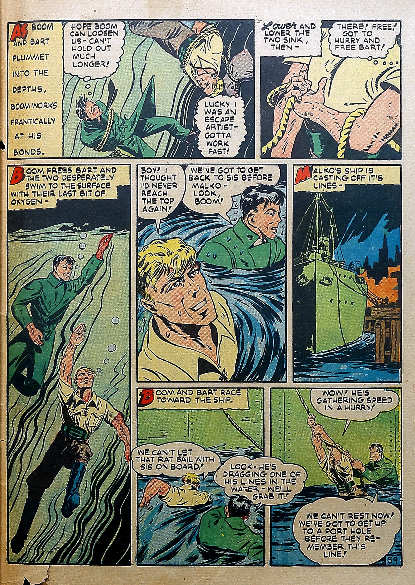 Read online Our Flag Comics comic -  Issue #5 - 56