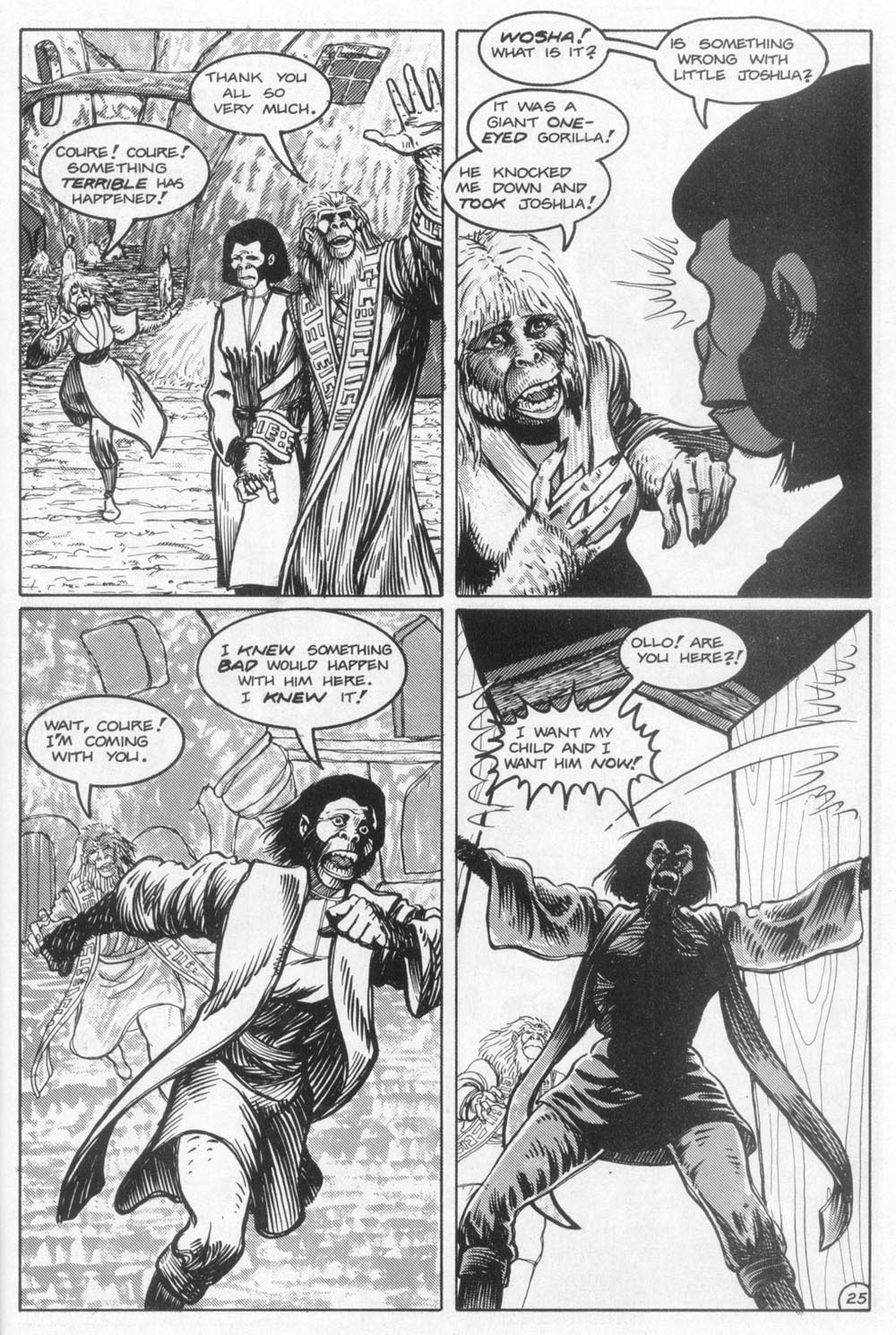 Read online Planet of the Apes (1990) comic -  Issue #12 - 27