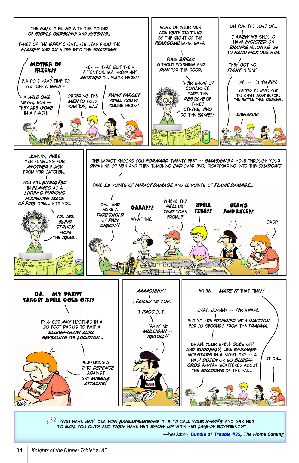 Read online Knights of the Dinner Table comic -  Issue #185 - 36