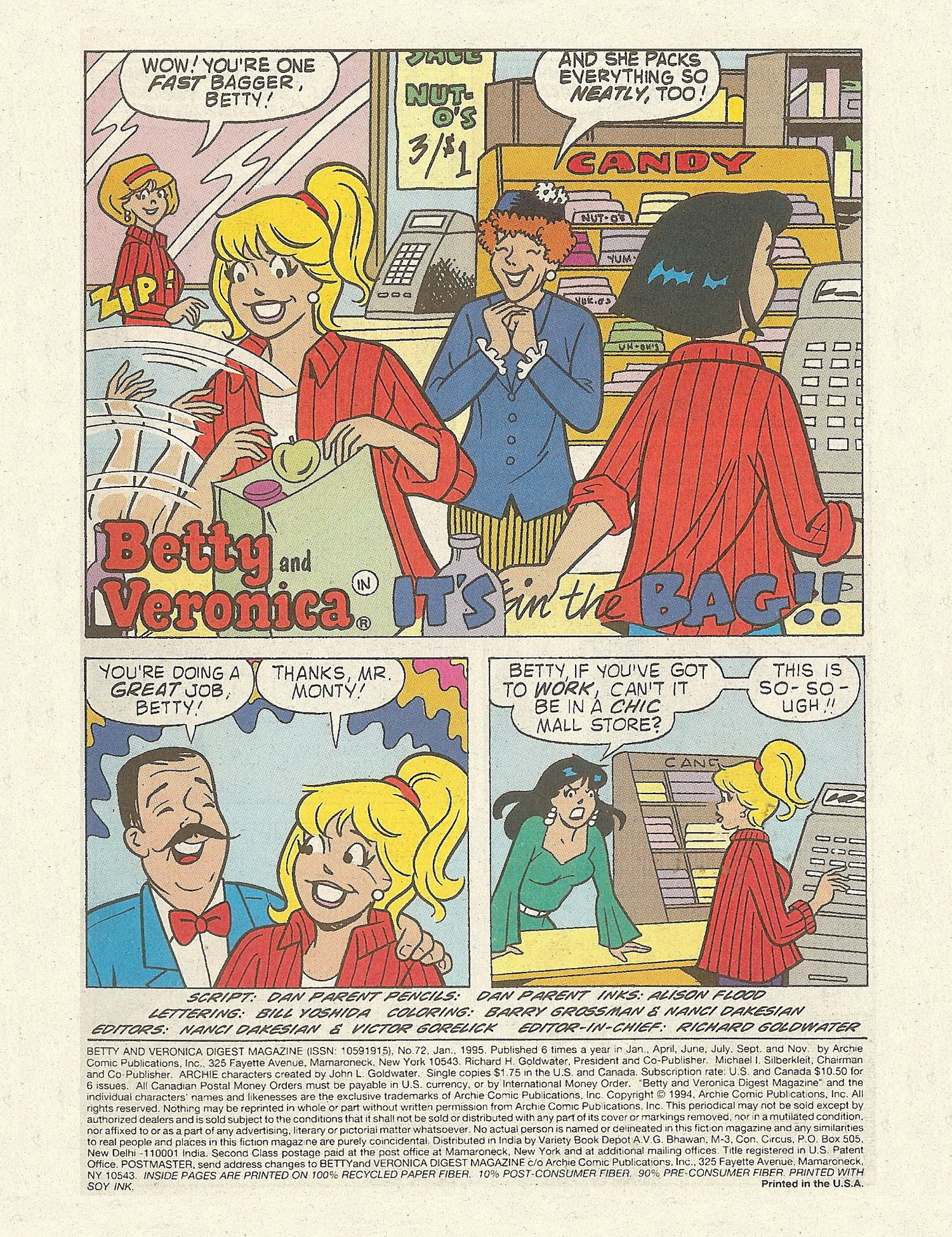 Read online Betty and Veronica Digest Magazine comic -  Issue #72 - 3
