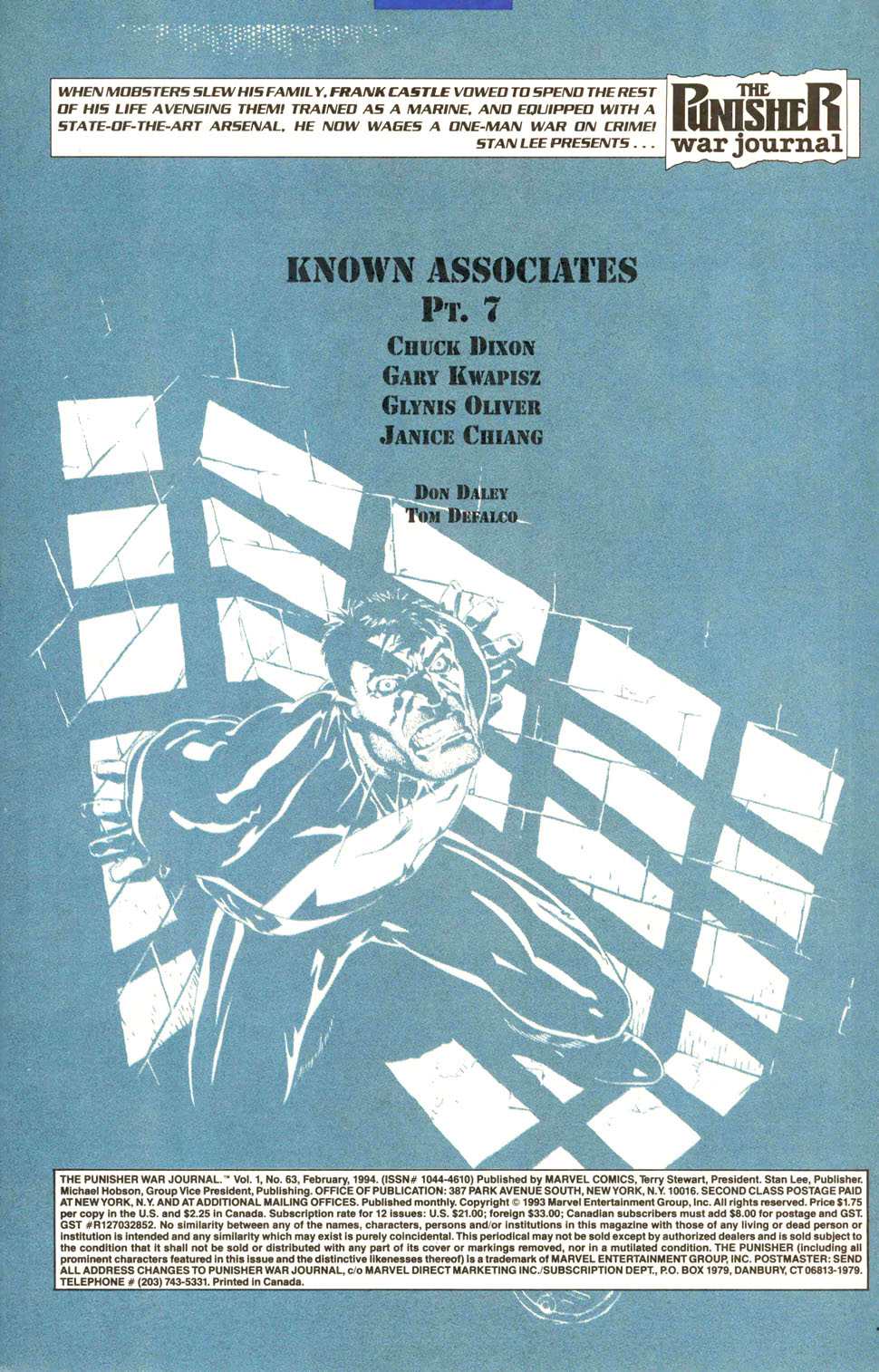 Read online The Punisher War Journal comic -  Issue #63 - 2