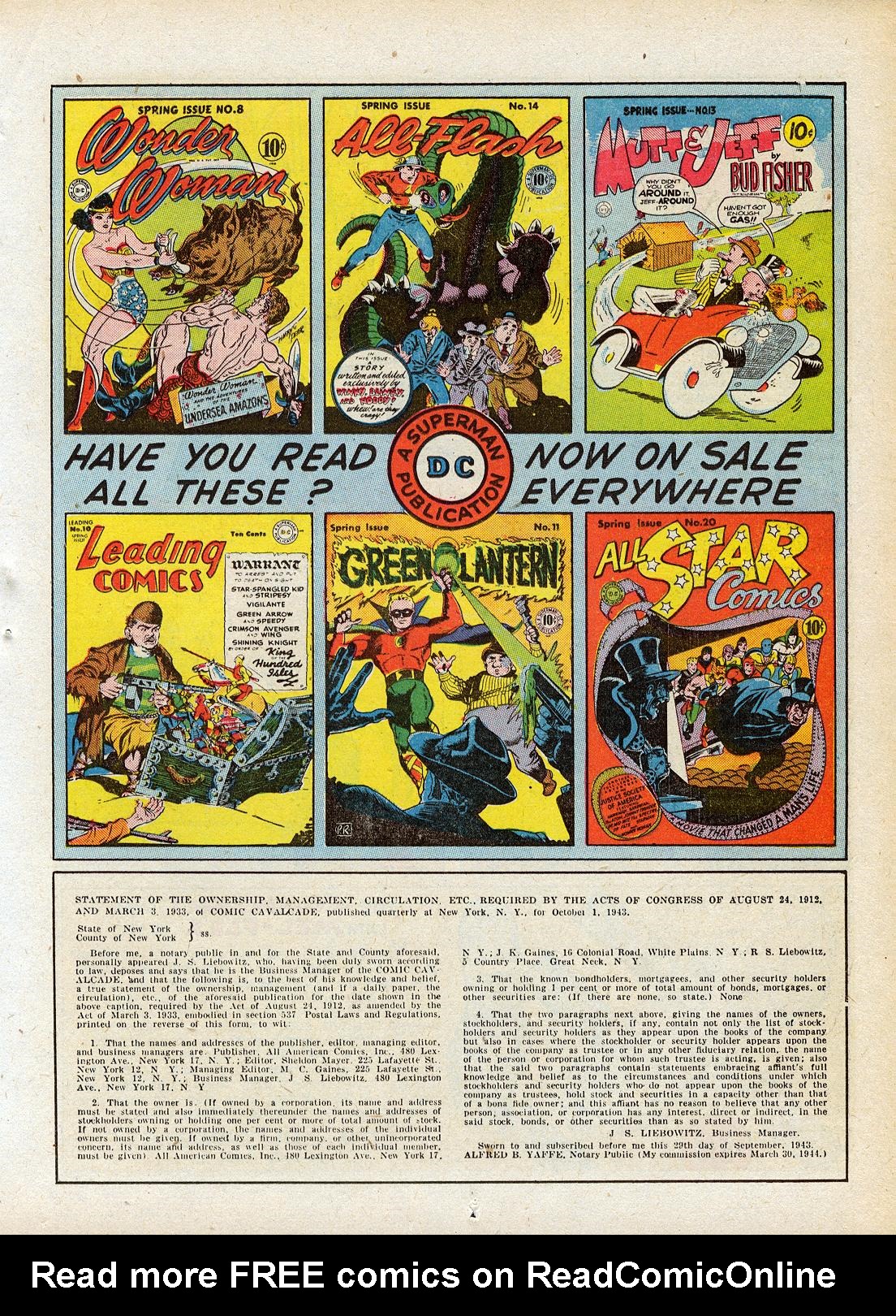 Read online Comic Cavalcade comic -  Issue #6 - 50