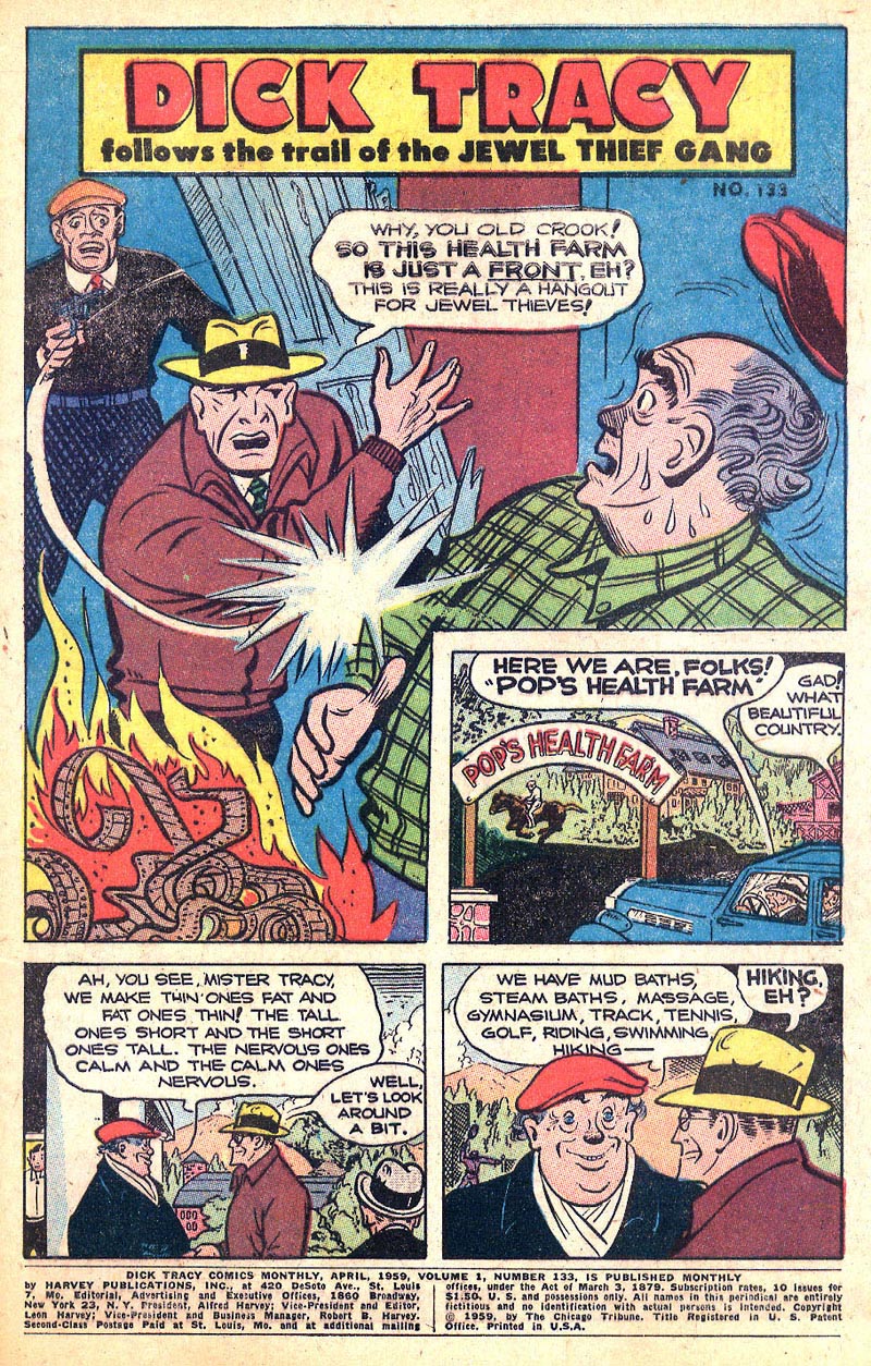Read online Dick Tracy comic -  Issue #133 - 2
