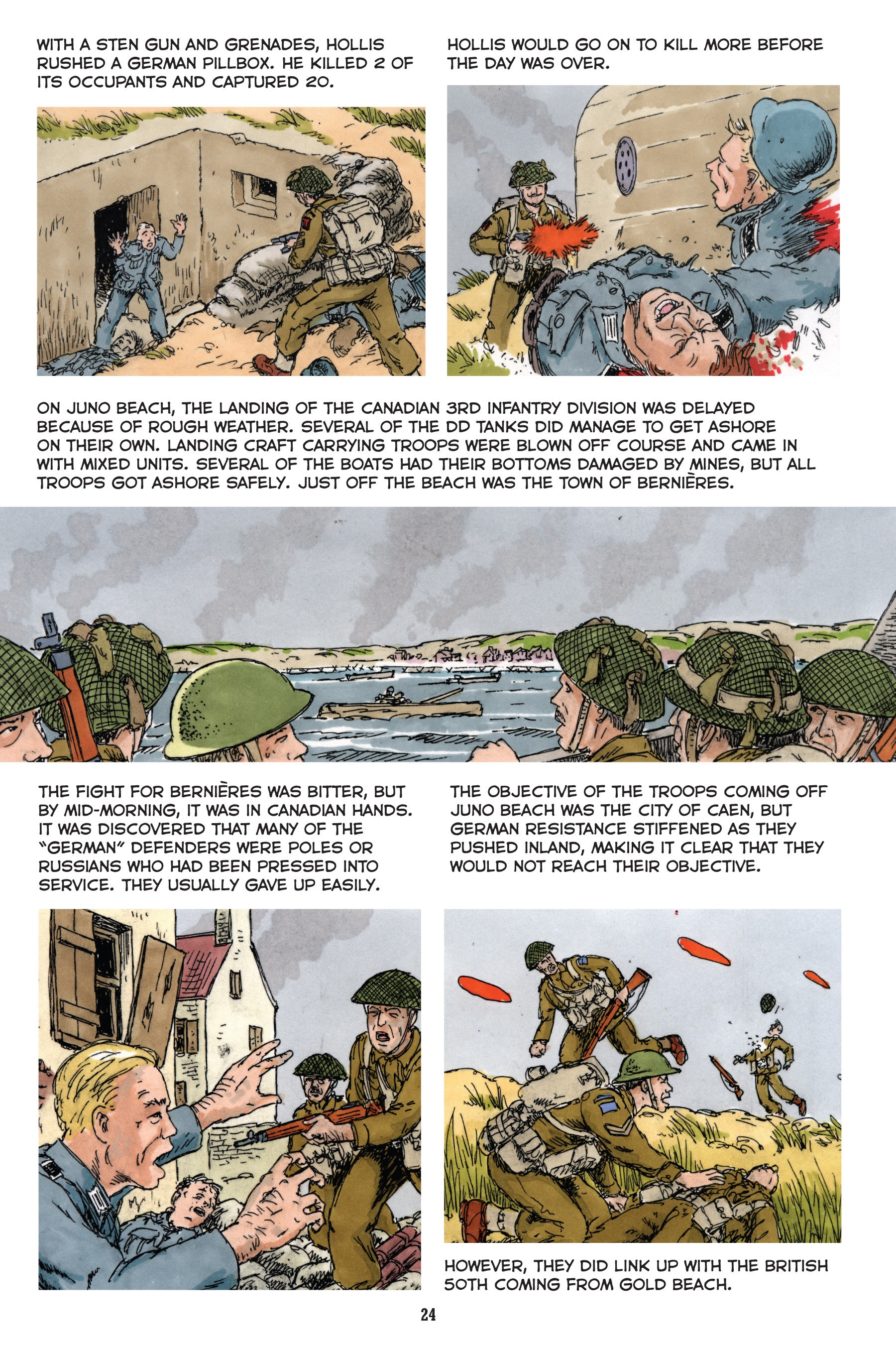 Read online Normandy: A Graphic History of D-Day, the Allied Invasion of Hitler's Fortress Europe comic -  Issue # TPB - 25