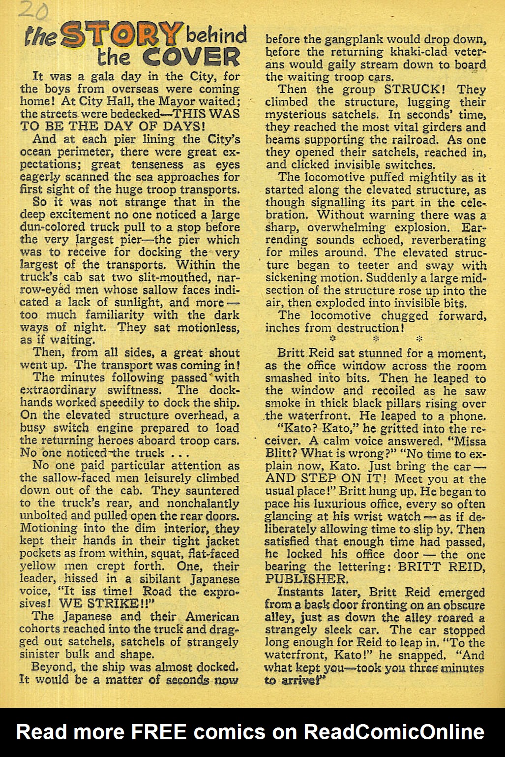 Read online Green Hornet Comics comic -  Issue #25 - 21