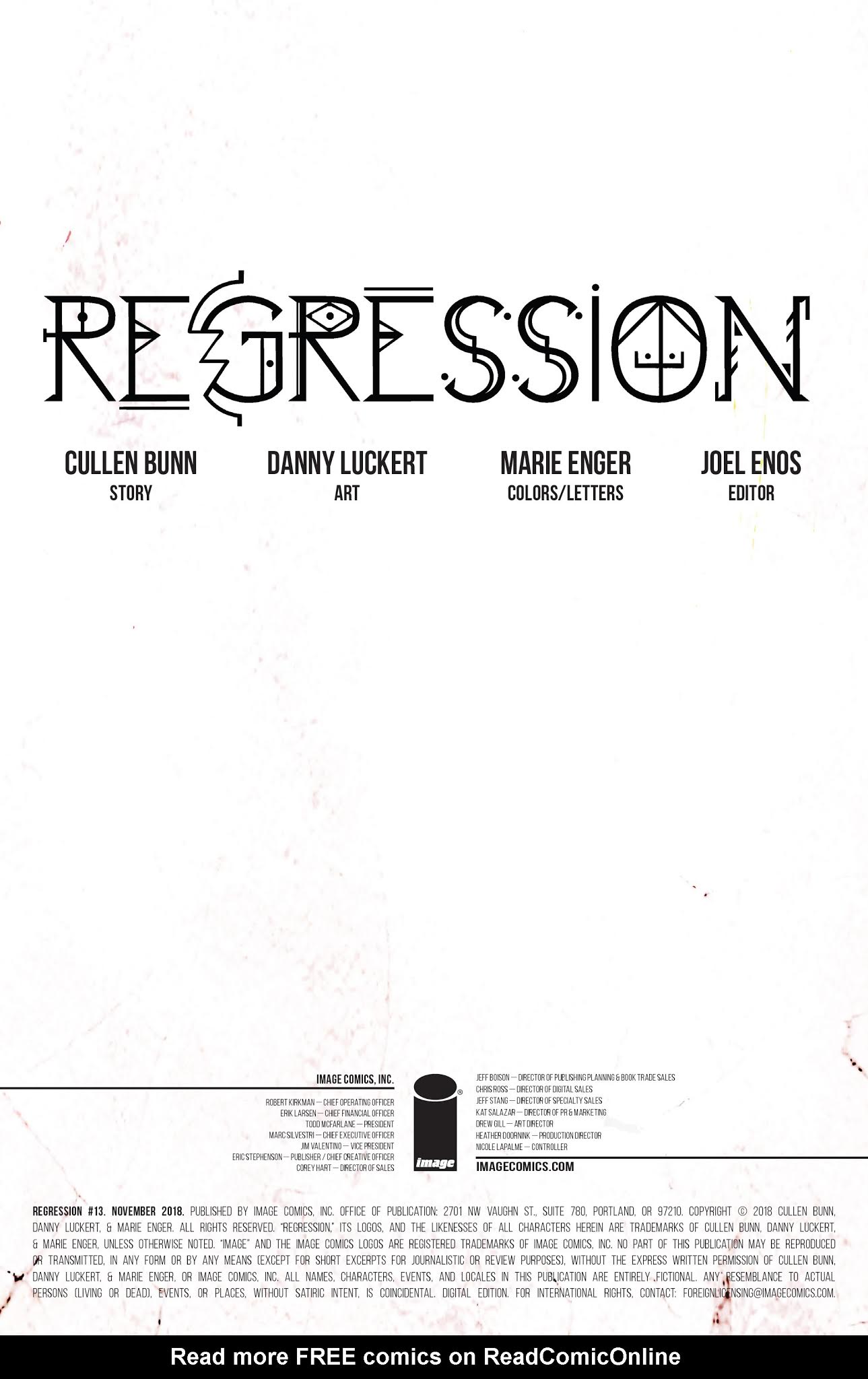 Read online Regression comic -  Issue #13 - 2