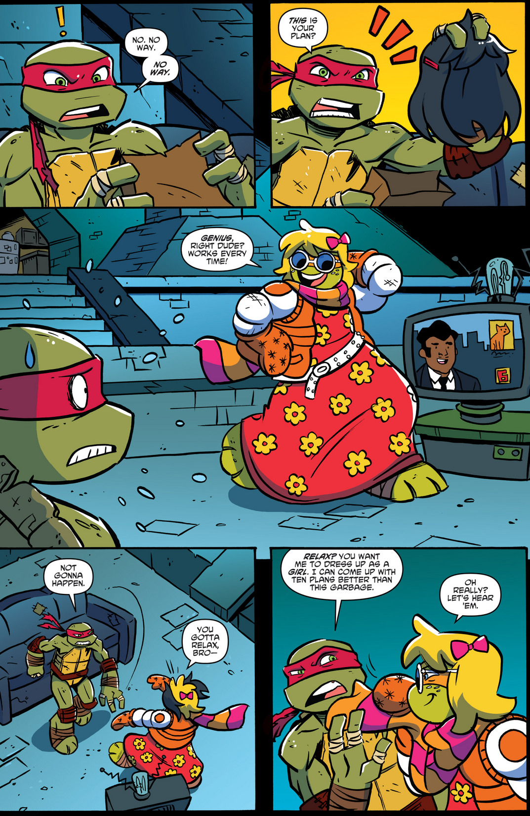 Read online Teenage Mutant Ninja Turtles New Animated Adventures comic -  Issue #7 - 9