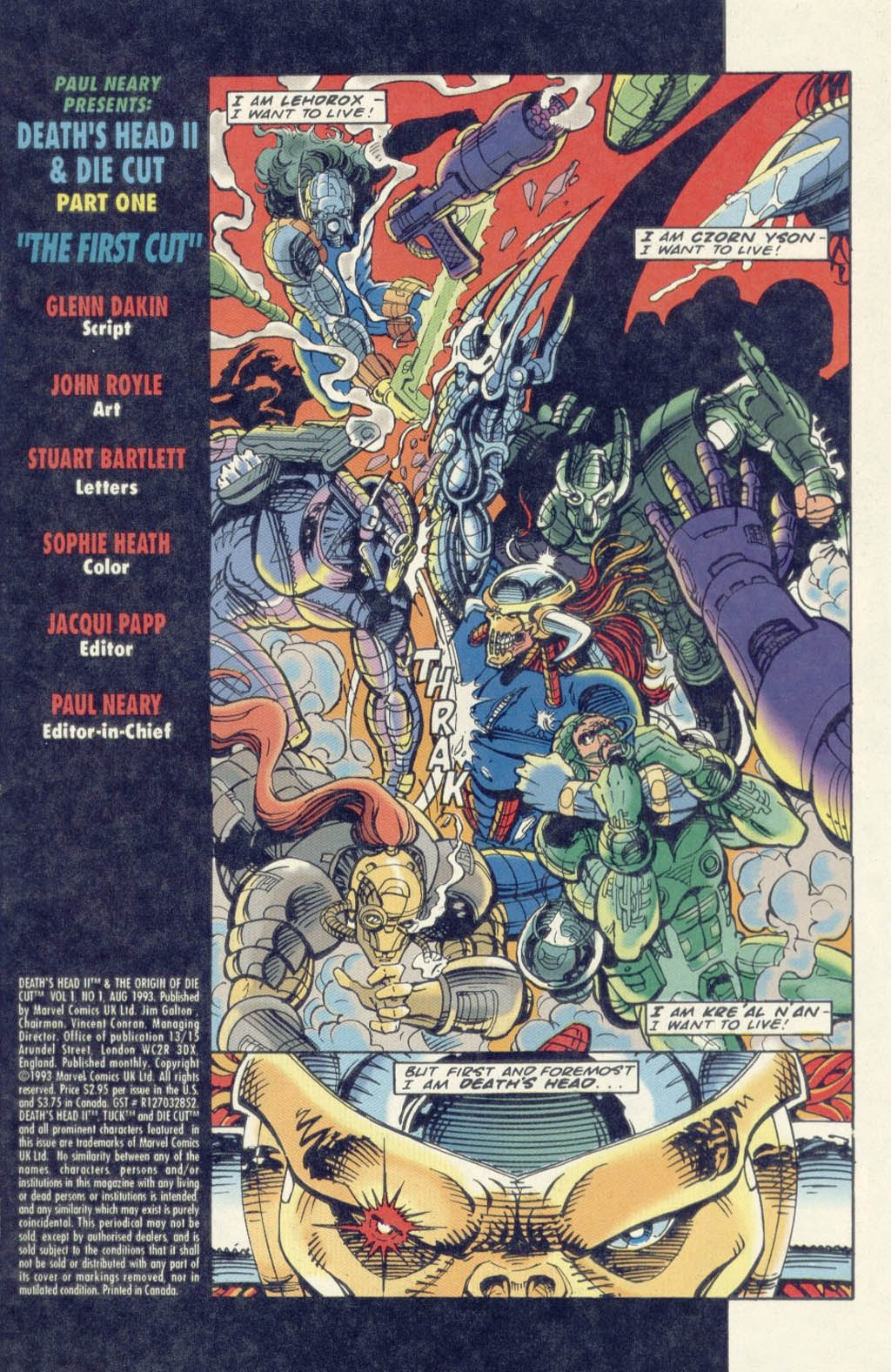 Read online Death's Head II & The Origin of Die Cut comic -  Issue #1 - 2