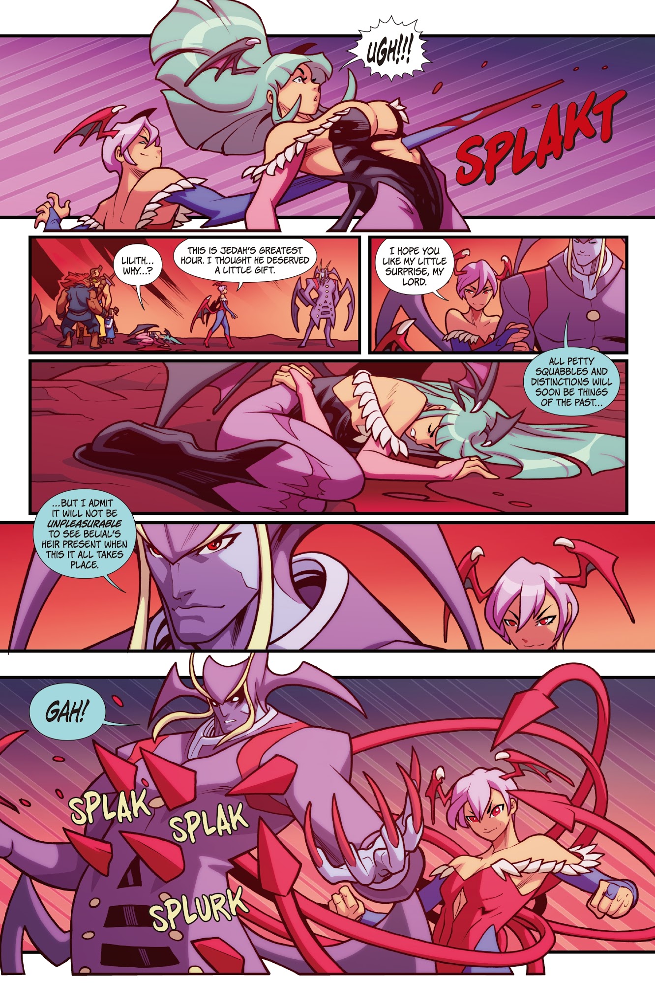 Read online Street Fighter VS Darkstalkers comic -  Issue #6 - 14