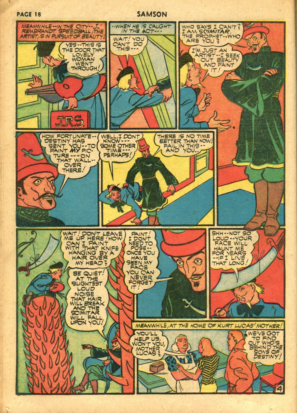 Read online Samson (1940) comic -  Issue #6 - 20