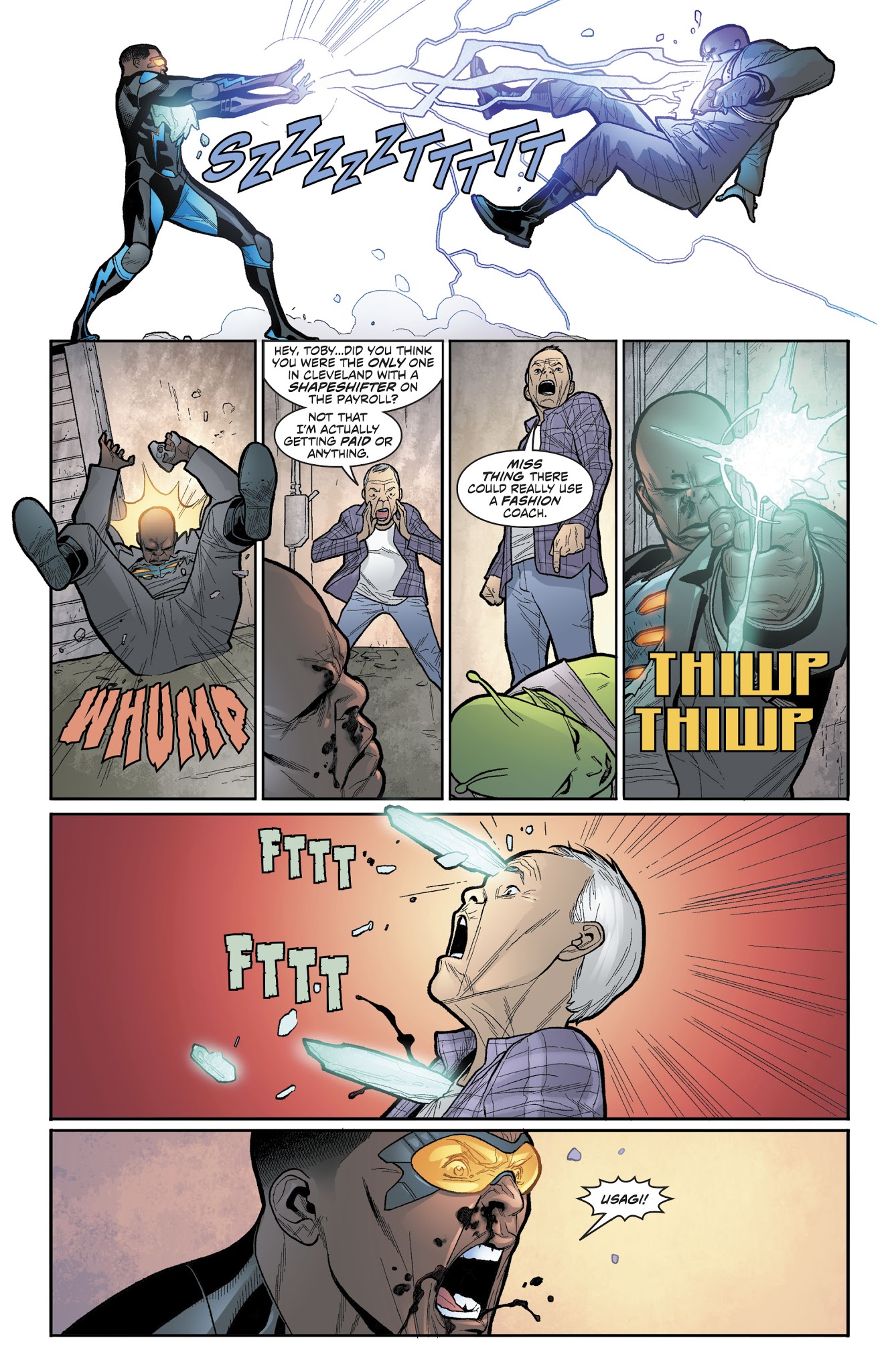 Read online Black Lightning: Cold Dead Hands comic -  Issue #5 - 20