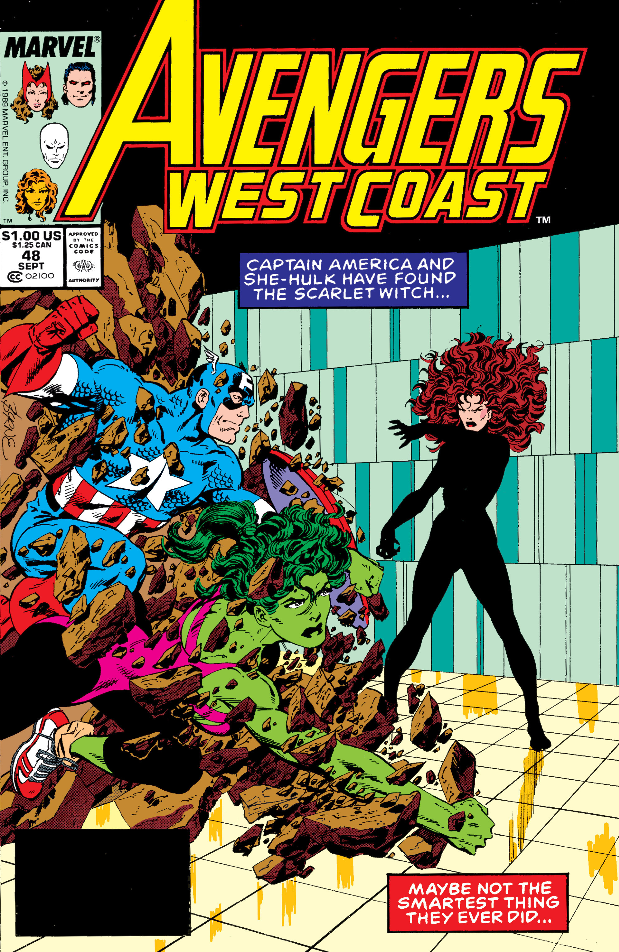 Read online Avengers West Coast (1989) comic -  Issue #48 - 1