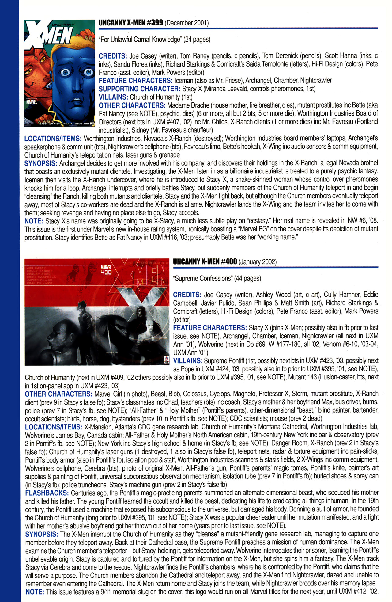 Read online Official Index to the Marvel Universe comic -  Issue #10 - 60