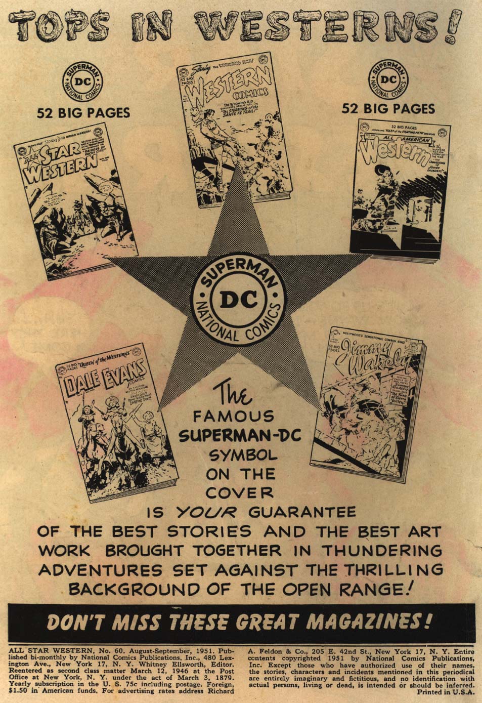 Read online All-Star Western (1951) comic -  Issue #60 - 2